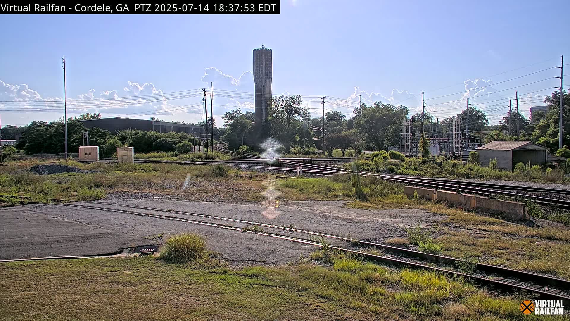 Cordele Railway Park &  CSX/NS&NOG Trains Junction Live Cam - Cordele, Crisp, Georgia, USA | Virtual Railfan  LIVE ! 2025-03-09 23:19