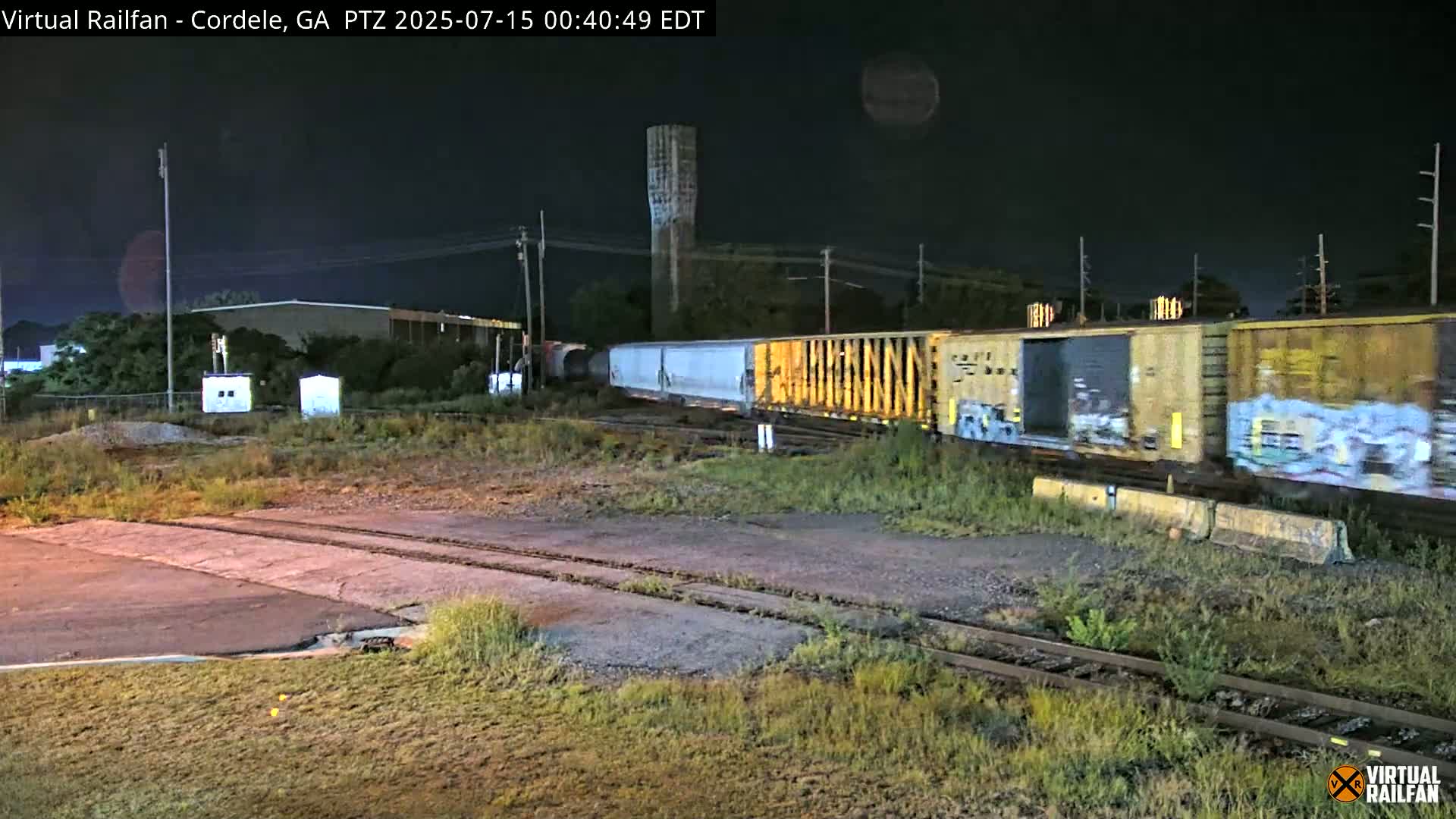 Cordele Railway Park &  CSX/NS&NOG Trains Junction Live Cam - Cordele, Crisp, Georgia, USA | Virtual Railfan  LIVE ! 2025-03-09 23:19
