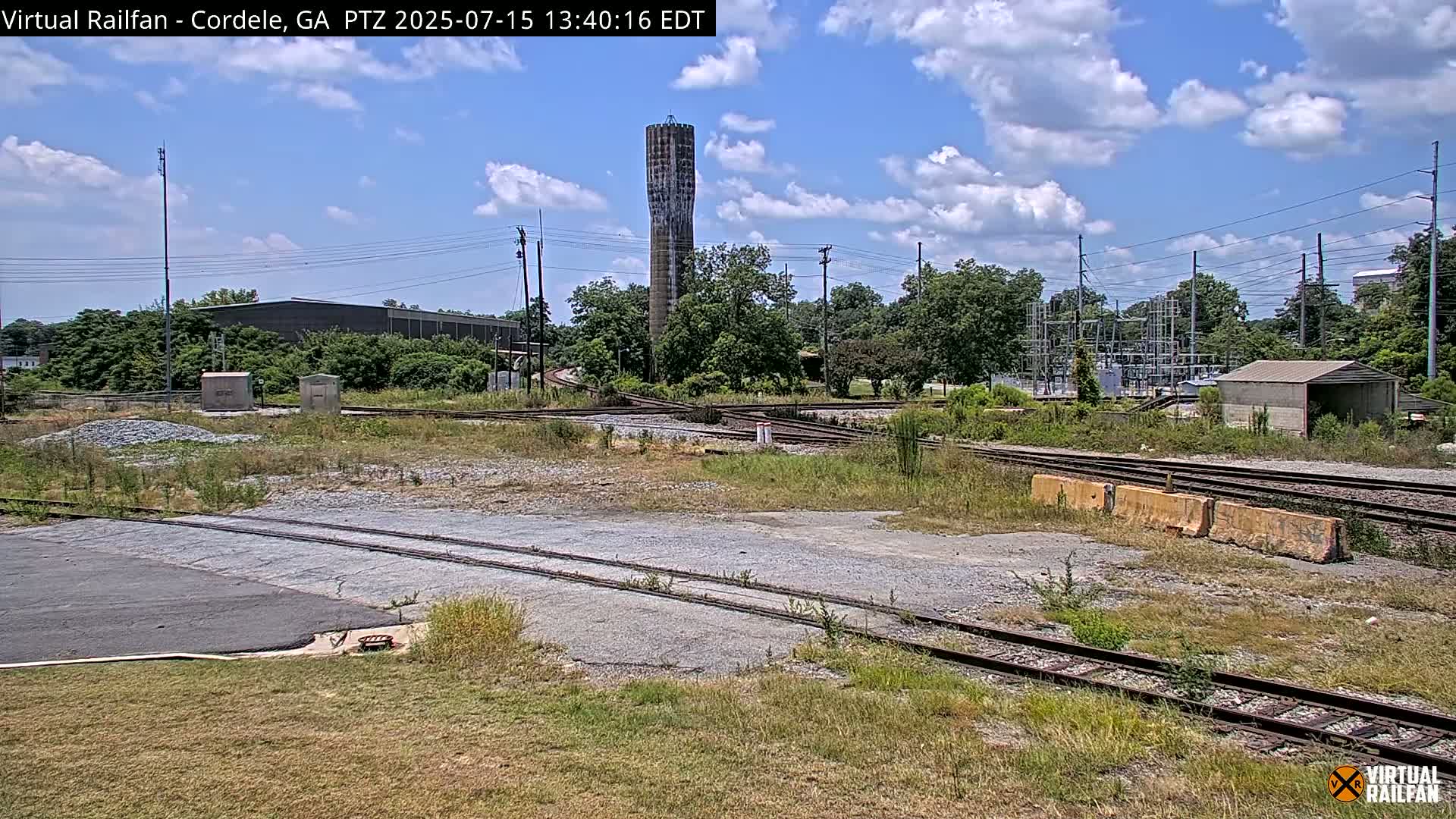 Cordele Railway Park &  CSX/NS&NOG Trains Junction Live Cam - Cordele, Crisp, Georgia, USA | Virtual Railfan  LIVE ! 2025-03-09 23:19
