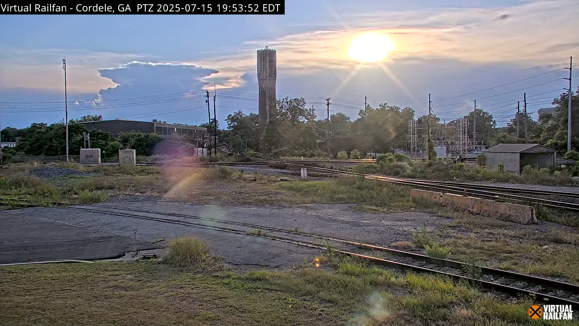 Cordele Railway Park &  CSX/NS&NOG Trains Junction Live Cam - Cordele, Crisp, Georgia, USA | Virtual Railfan  LIVE ! 2025-03-09 23:19