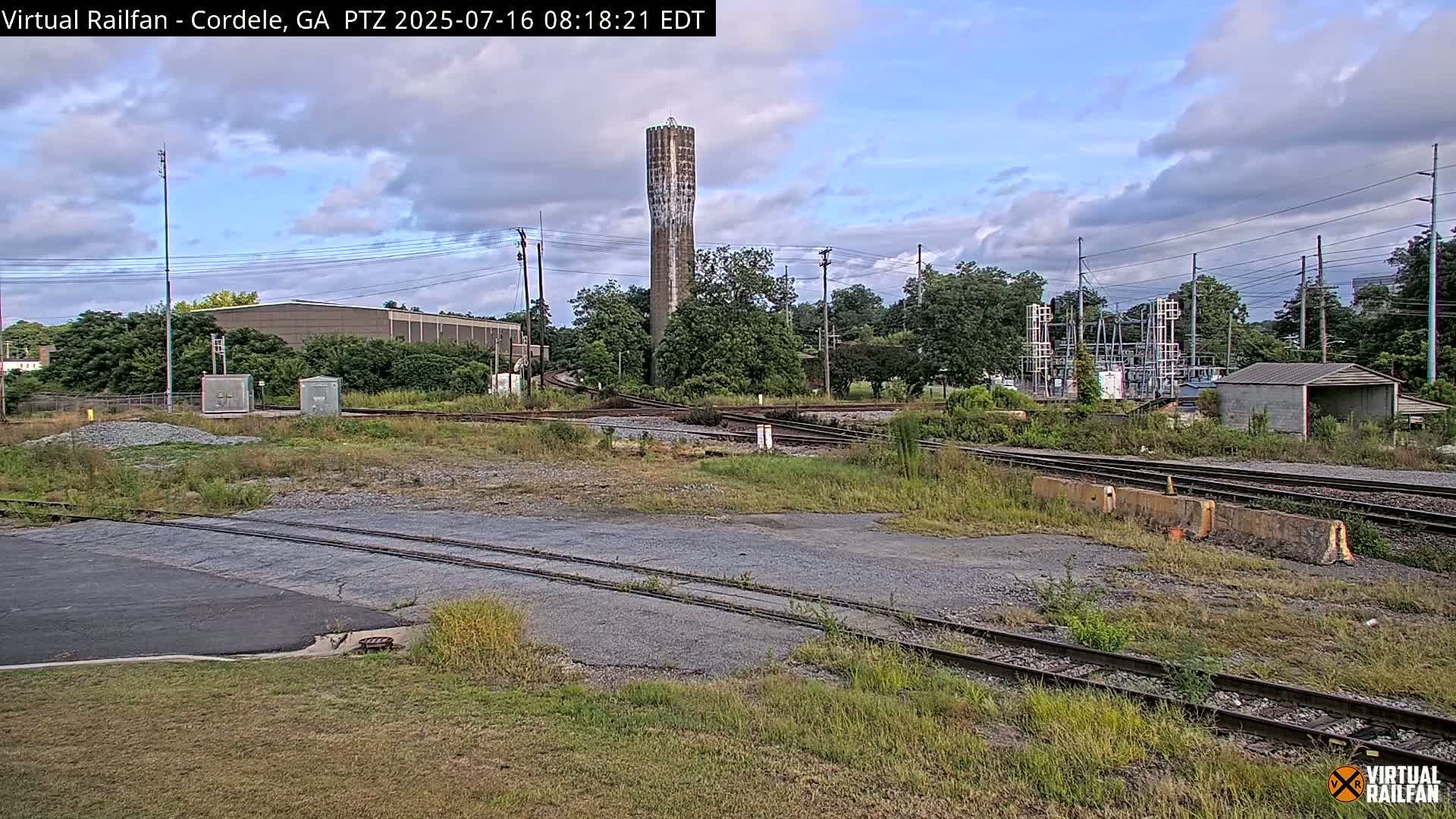 Cordele Railway Park &  CSX/NS&NOG Trains Junction Live Cam - Cordele, Crisp, Georgia, USA | Virtual Railfan  LIVE ! 2025-03-09 23:19