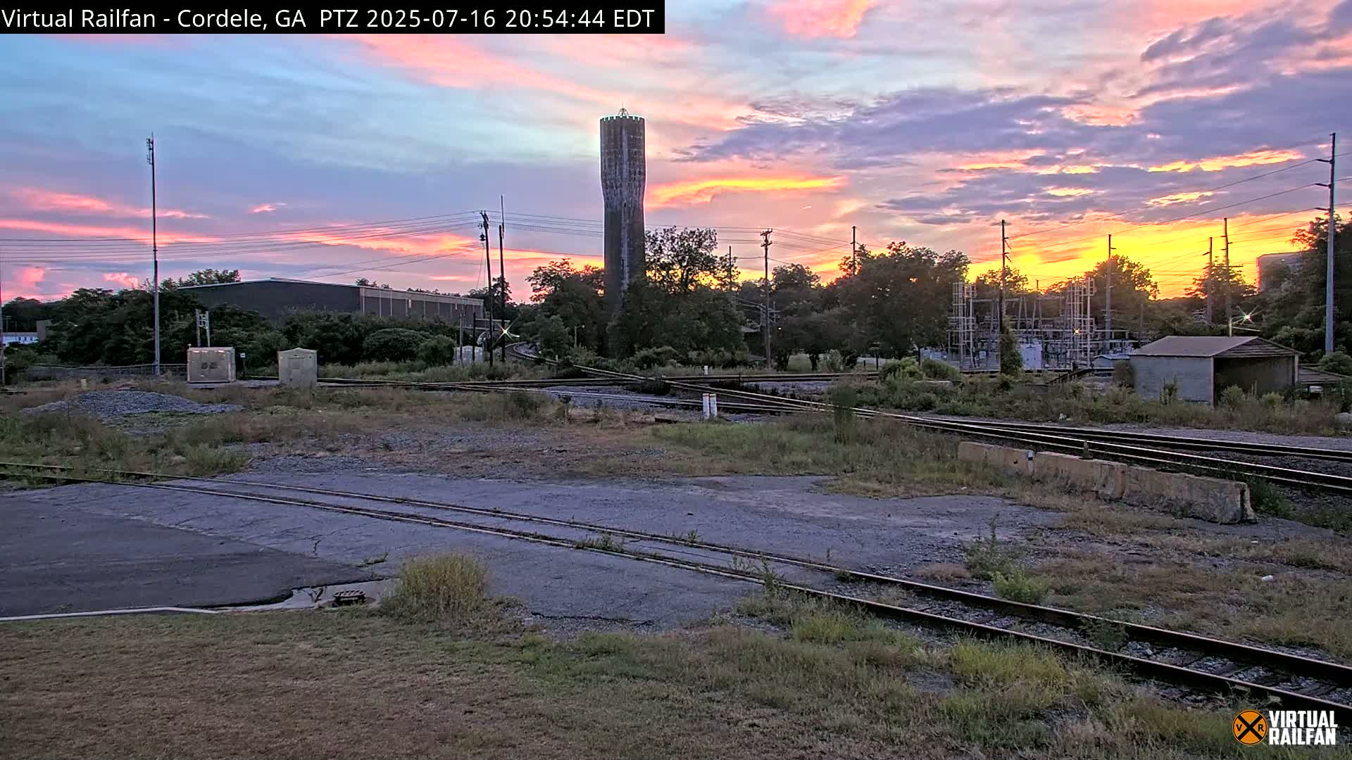 Cordele Railway Park &  CSX/NS&NOG Trains Junction Live Cam - Cordele, Crisp, Georgia, USA | Virtual Railfan  LIVE ! 2025-03-09 23:19