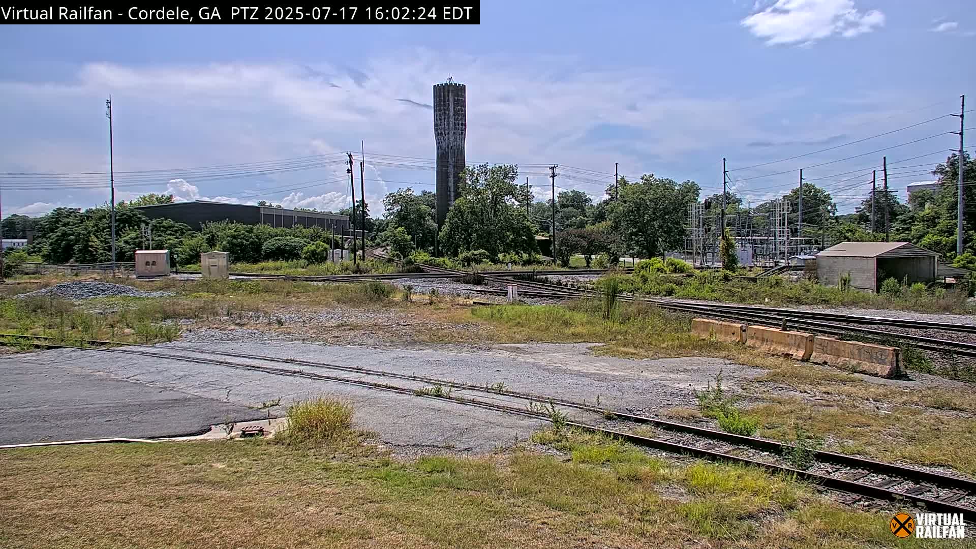 Cordele Railway Park &  CSX/NS&NOG Trains Junction Live Cam - Cordele, Crisp, Georgia, USA | Virtual Railfan  LIVE ! 2025-03-09 23:19