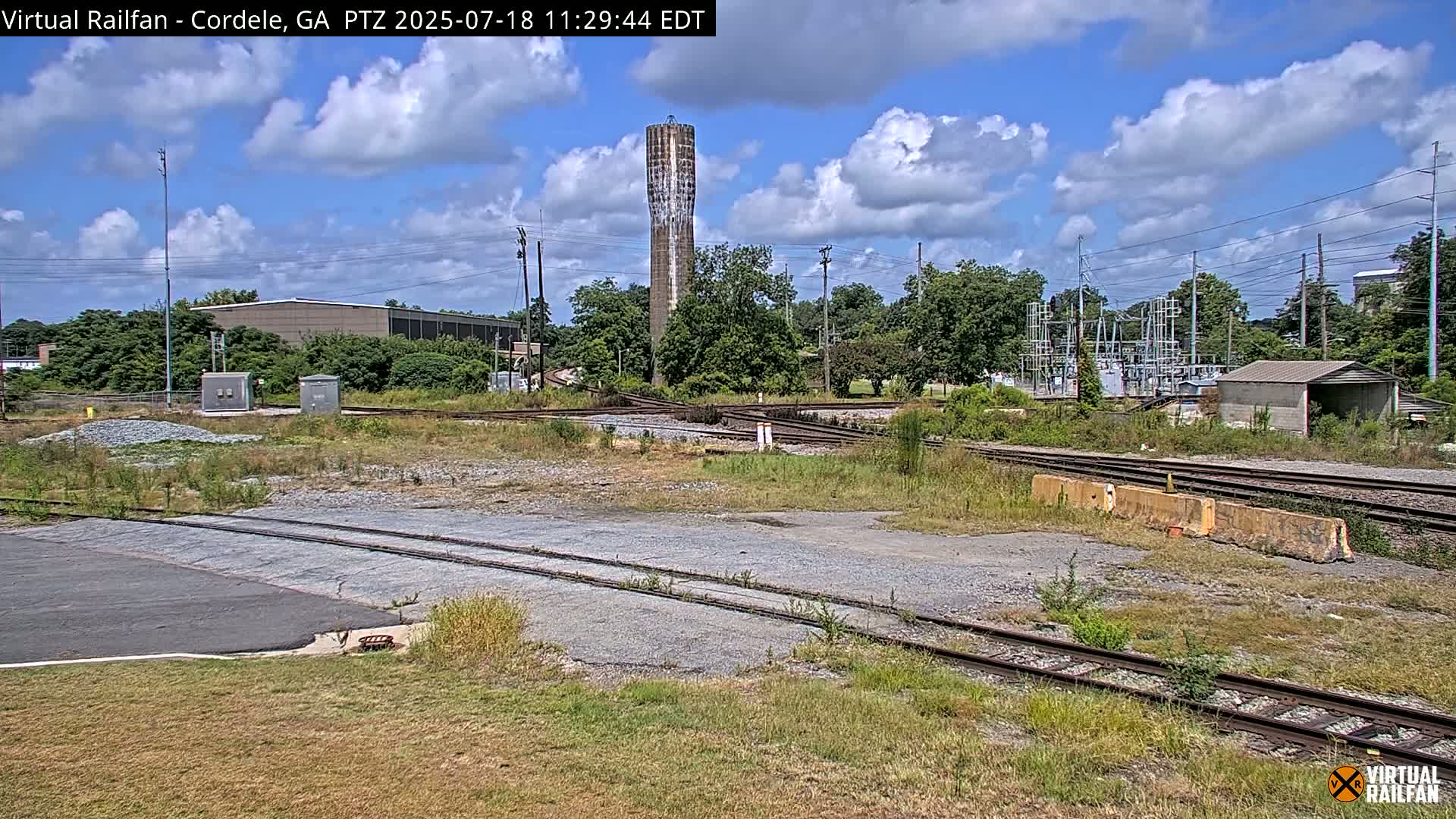 Cordele Railway Park &  CSX/NS&NOG Trains Junction Live Cam - Cordele, Crisp, Georgia, USA | Virtual Railfan  LIVE ! 2025-03-09 23:19