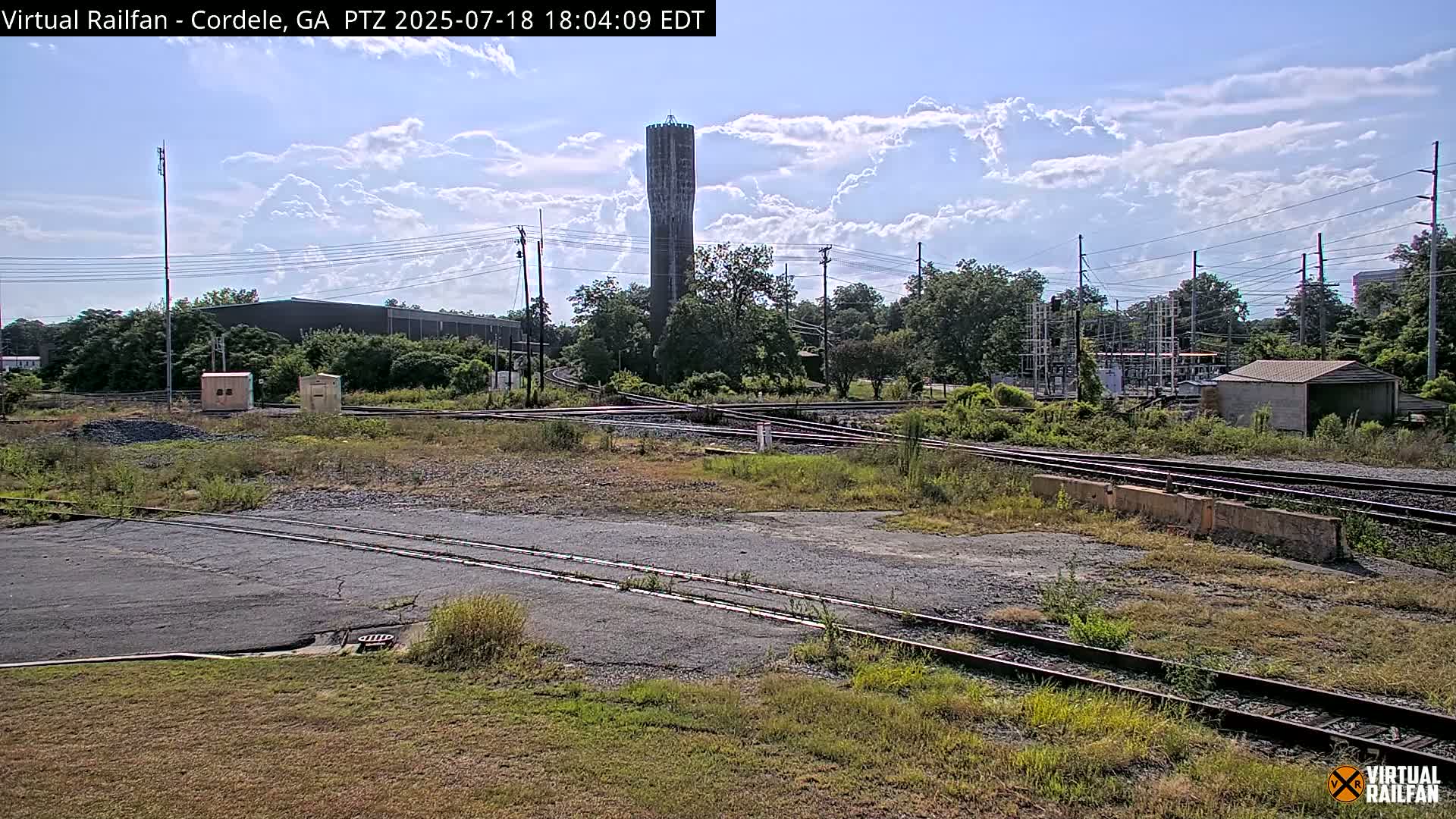 Cordele Railway Park &  CSX/NS&NOG Trains Junction Live Cam - Cordele, Crisp, Georgia, USA | Virtual Railfan  LIVE ! 2025-03-09 23:19