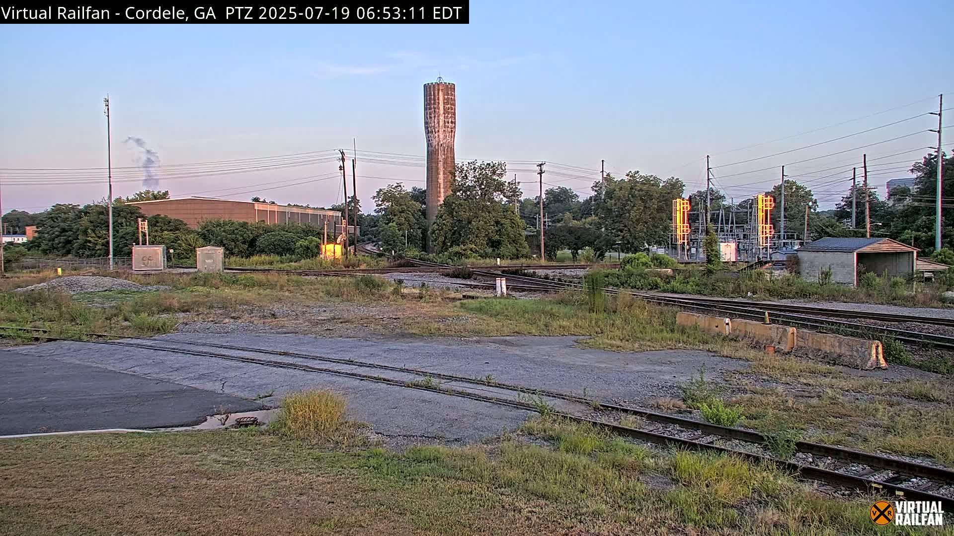 Cordele Railway Park &  CSX/NS&NOG Trains Junction Live Cam - Cordele, Crisp, Georgia, USA | Virtual Railfan  LIVE ! 2025-03-09 23:19