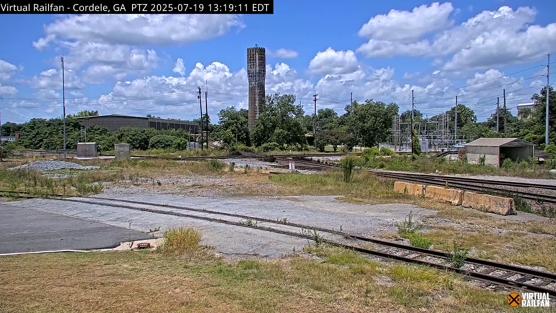 Cordele Railway Park &  CSX/NS&NOG Trains Junction Live Cam - Cordele, Crisp, Georgia, USA | Virtual Railfan  LIVE ! 2025-03-09 23:19