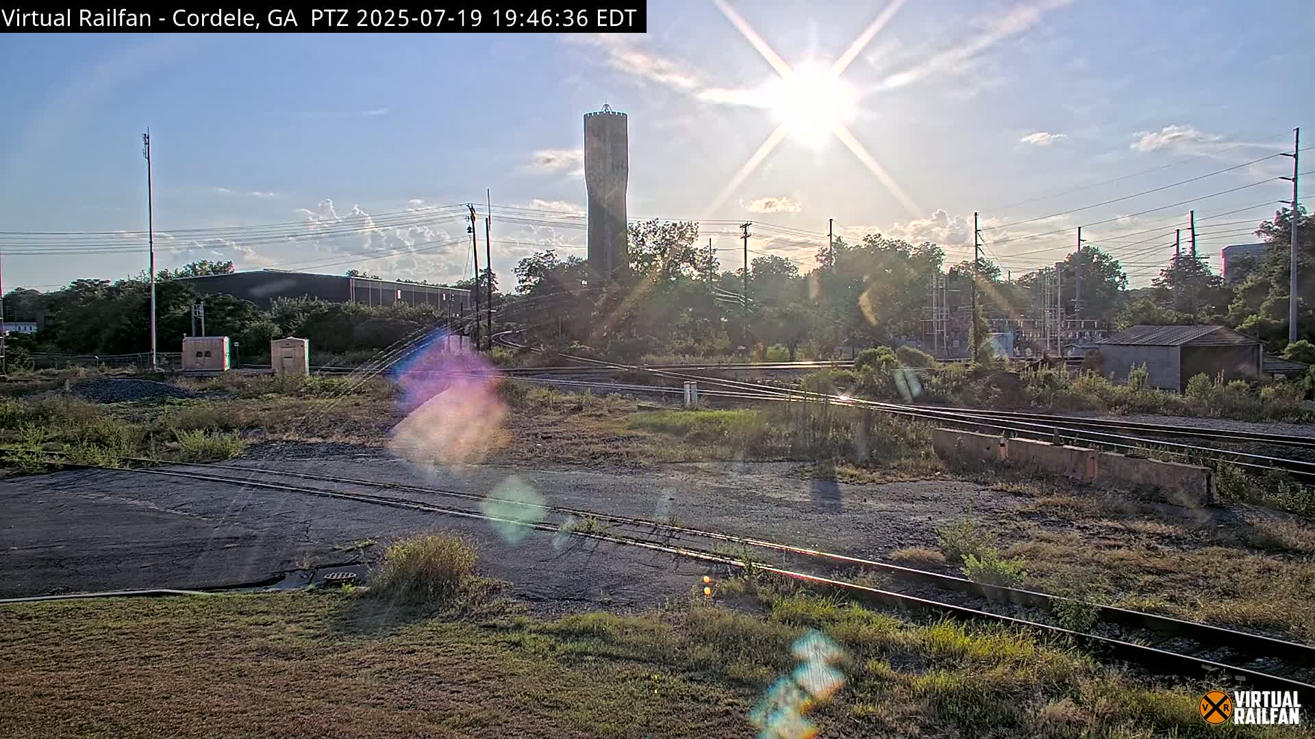 Cordele Railway Park &  CSX/NS&NOG Trains Junction Live Cam - Cordele, Crisp, Georgia, USA | Virtual Railfan  LIVE ! 2025-03-09 23:19