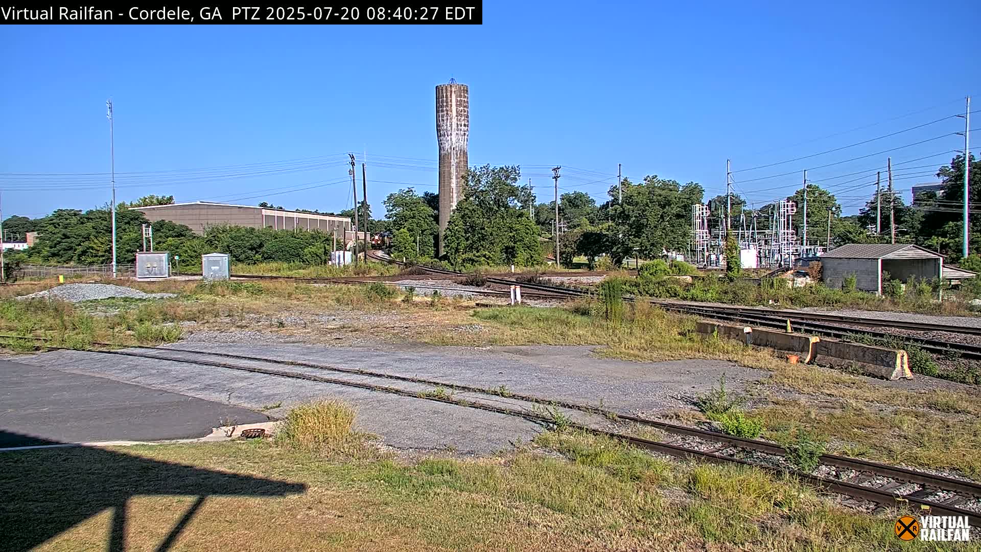 Cordele Railway Park &  CSX/NS&NOG Trains Junction Live Cam - Cordele, Crisp, Georgia, USA | Virtual Railfan  LIVE ! 2025-03-09 23:19