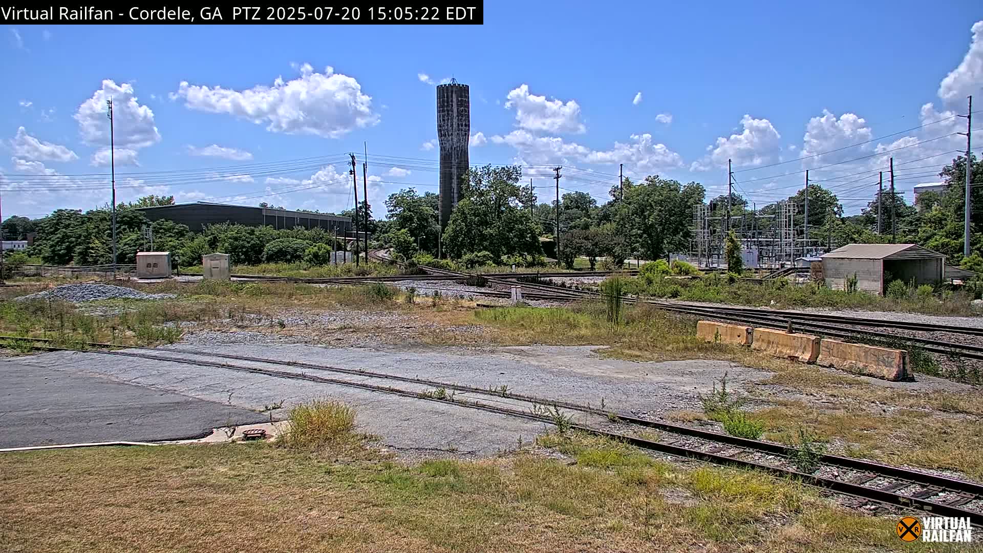 Cordele Railway Park &  CSX/NS&NOG Trains Junction Live Cam - Cordele, Crisp, Georgia, USA | Virtual Railfan  LIVE ! 2025-03-09 23:19