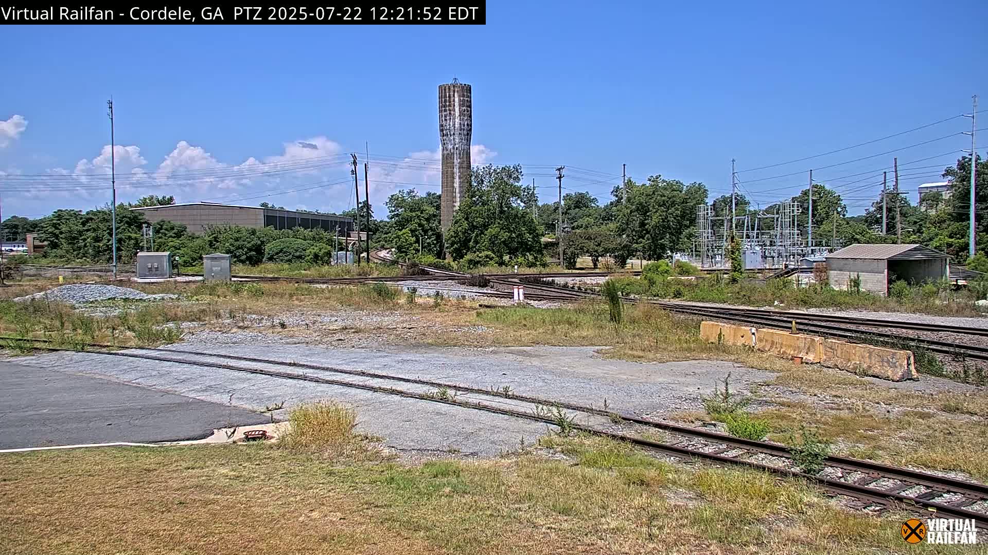 Cordele Railway Park &  CSX/NS&NOG Trains Junction Live Cam - Cordele, Crisp, Georgia, USA | Virtual Railfan  LIVE ! 2025-03-09 23:19