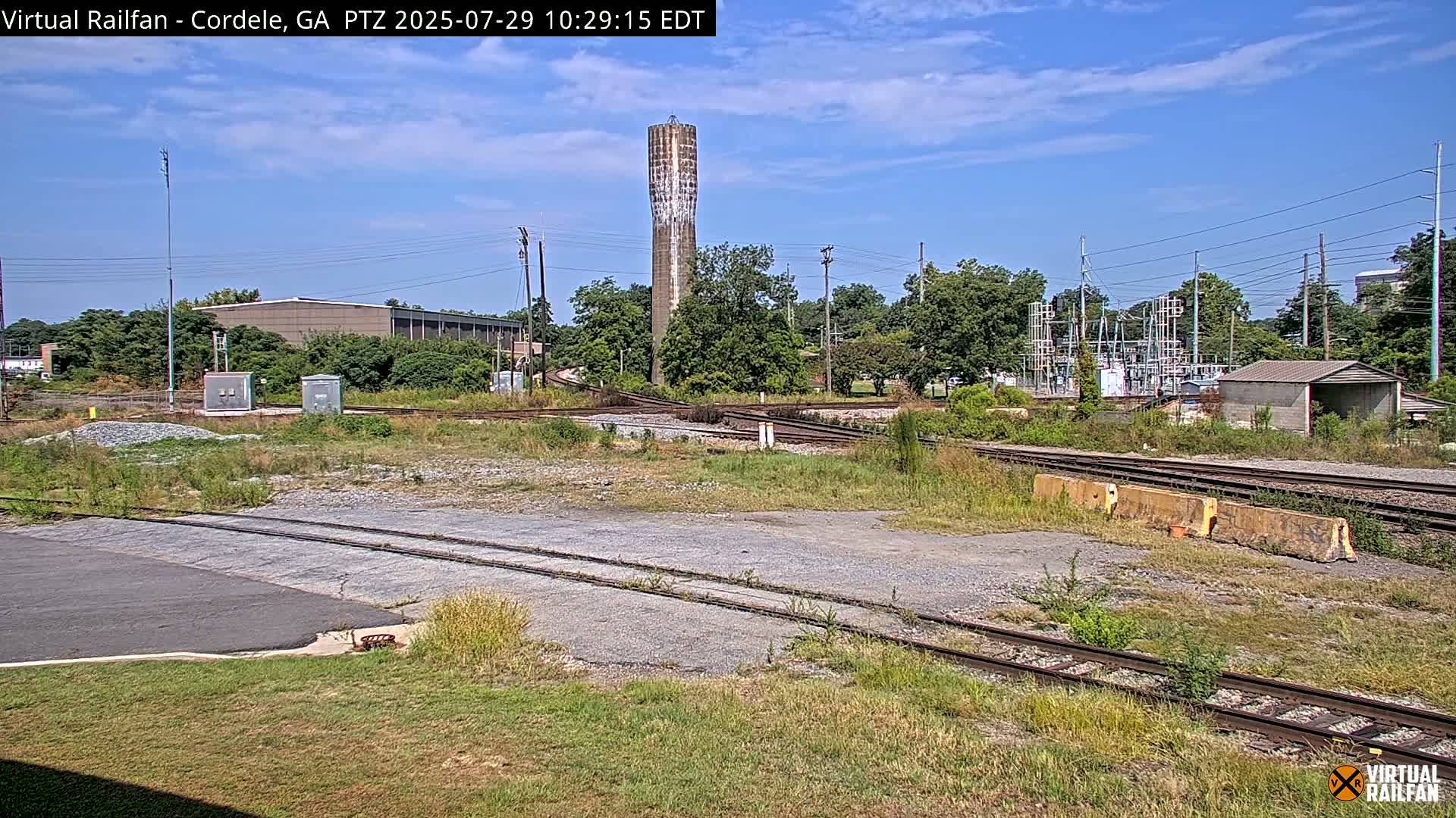 Cordele Railway Park &  CSX/NS&NOG Trains Junction Live Cam - Cordele, Crisp, Georgia, USA | Virtual Railfan  LIVE ! 2025-03-09 23:19