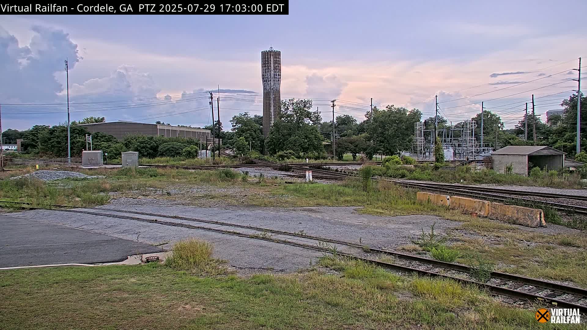 Cordele Railway Park &  CSX/NS&NOG Trains Junction Live Cam - Cordele, Crisp, Georgia, USA | Virtual Railfan  LIVE ! 2025-03-09 23:19