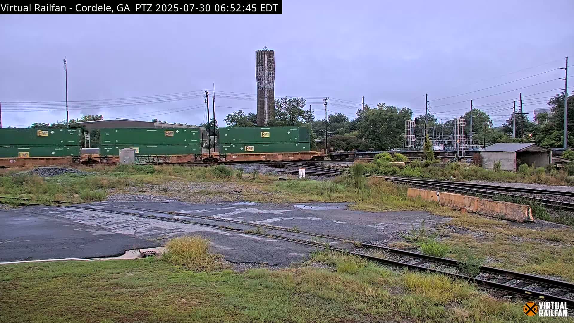 Cordele Railway Park &  CSX/NS&NOG Trains Junction Live Cam - Cordele, Crisp, Georgia, USA | Virtual Railfan  LIVE ! 2025-03-09 23:19