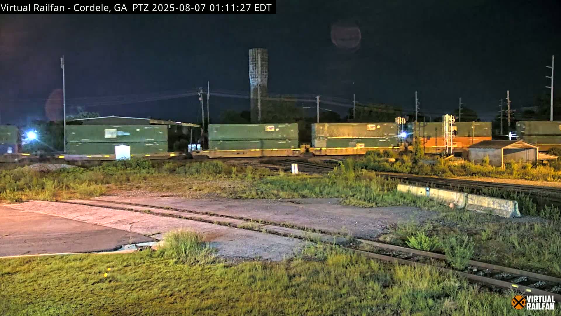 Cordele Railway Park &  CSX/NS&NOG Trains Junction Live Cam - Cordele, Crisp, Georgia, USA | Virtual Railfan  LIVE ! 2025-03-09 23:19