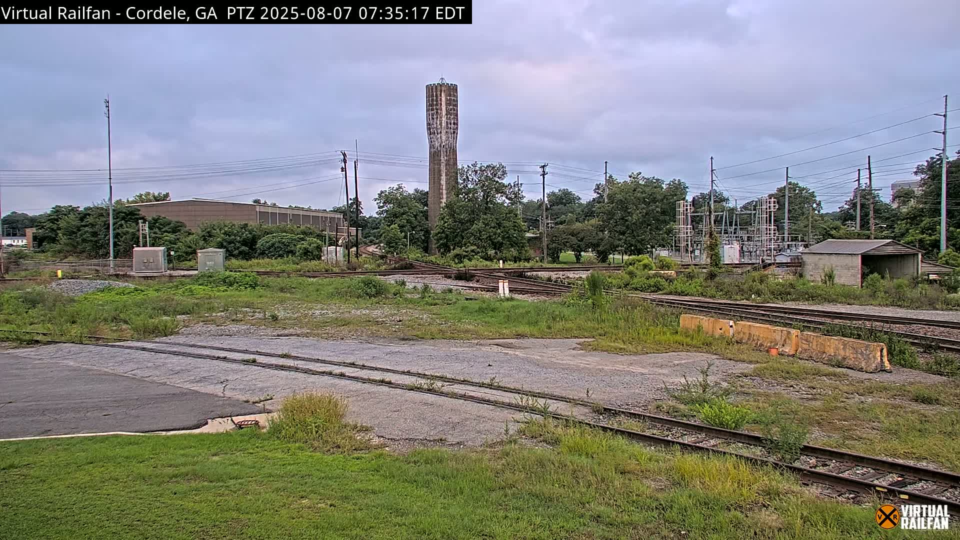 Cordele Railway Park &  CSX/NS&NOG Trains Junction Live Cam - Cordele, Crisp, Georgia, USA | Virtual Railfan  LIVE ! 2025-03-09 23:19