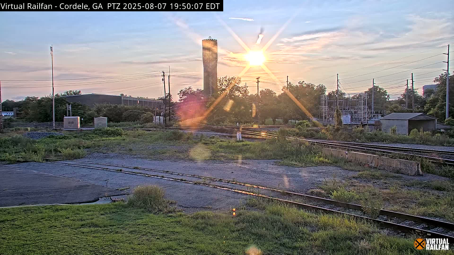 Cordele Railway Park &  CSX/NS&NOG Trains Junction Live Cam - Cordele, Crisp, Georgia, USA | Virtual Railfan  LIVE ! 2025-03-09 23:19