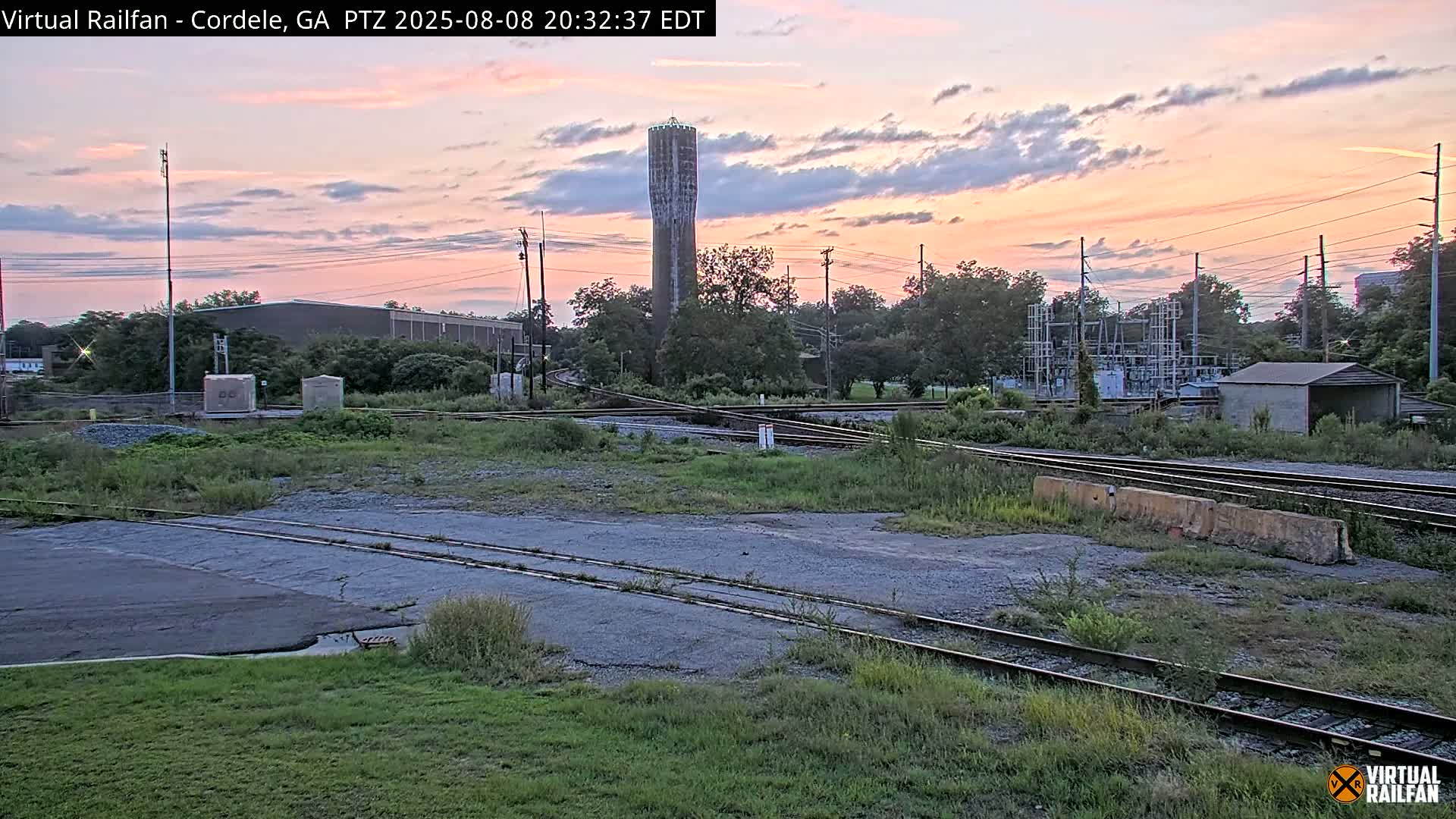 Cordele Railway Park &  CSX/NS&NOG Trains Junction Live Cam - Cordele, Crisp, Georgia, USA | Virtual Railfan  LIVE ! 2025-03-09 23:19