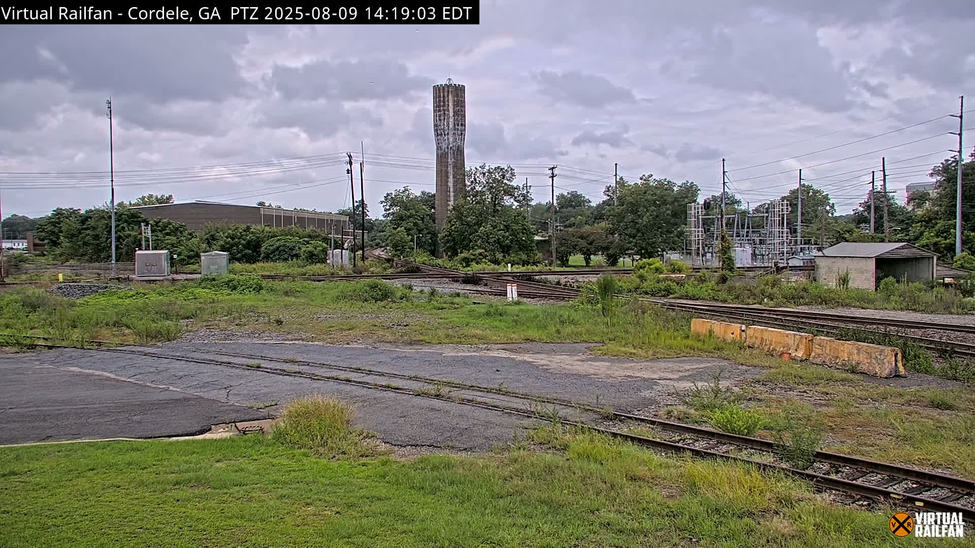 Cordele Railway Park &  CSX/NS&NOG Trains Junction Live Cam - Cordele, Crisp, Georgia, USA | Virtual Railfan  LIVE ! 2025-03-09 23:19
