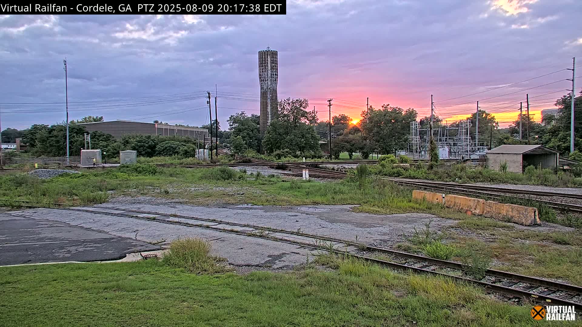 Cordele Railway Park &  CSX/NS&NOG Trains Junction Live Cam - Cordele, Crisp, Georgia, USA | Virtual Railfan  LIVE ! 2025-03-09 23:19
