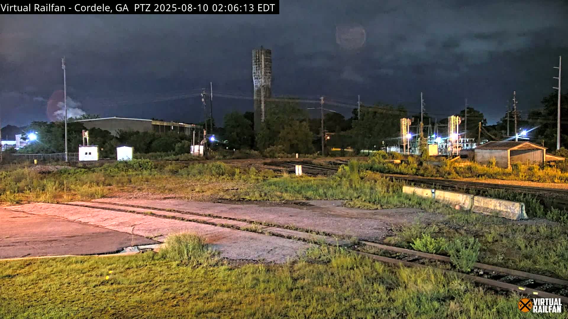 Cordele Railway Park &  CSX/NS&NOG Trains Junction Live Cam - Cordele, Crisp, Georgia, USA | Virtual Railfan  LIVE ! 2025-03-09 23:19