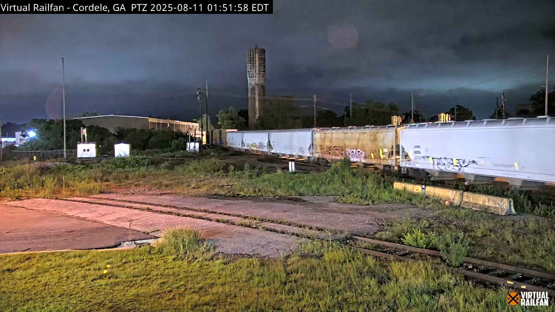 Cordele Railway Park &  CSX/NS&NOG Trains Junction Live Cam - Cordele, Crisp, Georgia, USA | Virtual Railfan  LIVE ! 2025-03-09 23:19