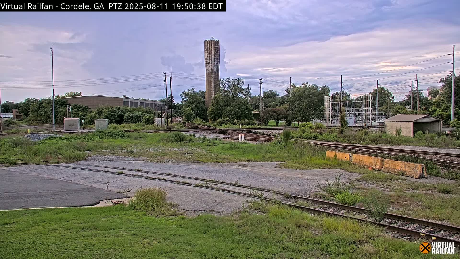 Cordele Railway Park &  CSX/NS&NOG Trains Junction Live Cam - Cordele, Crisp, Georgia, USA | Virtual Railfan  LIVE ! 2025-03-09 23:19