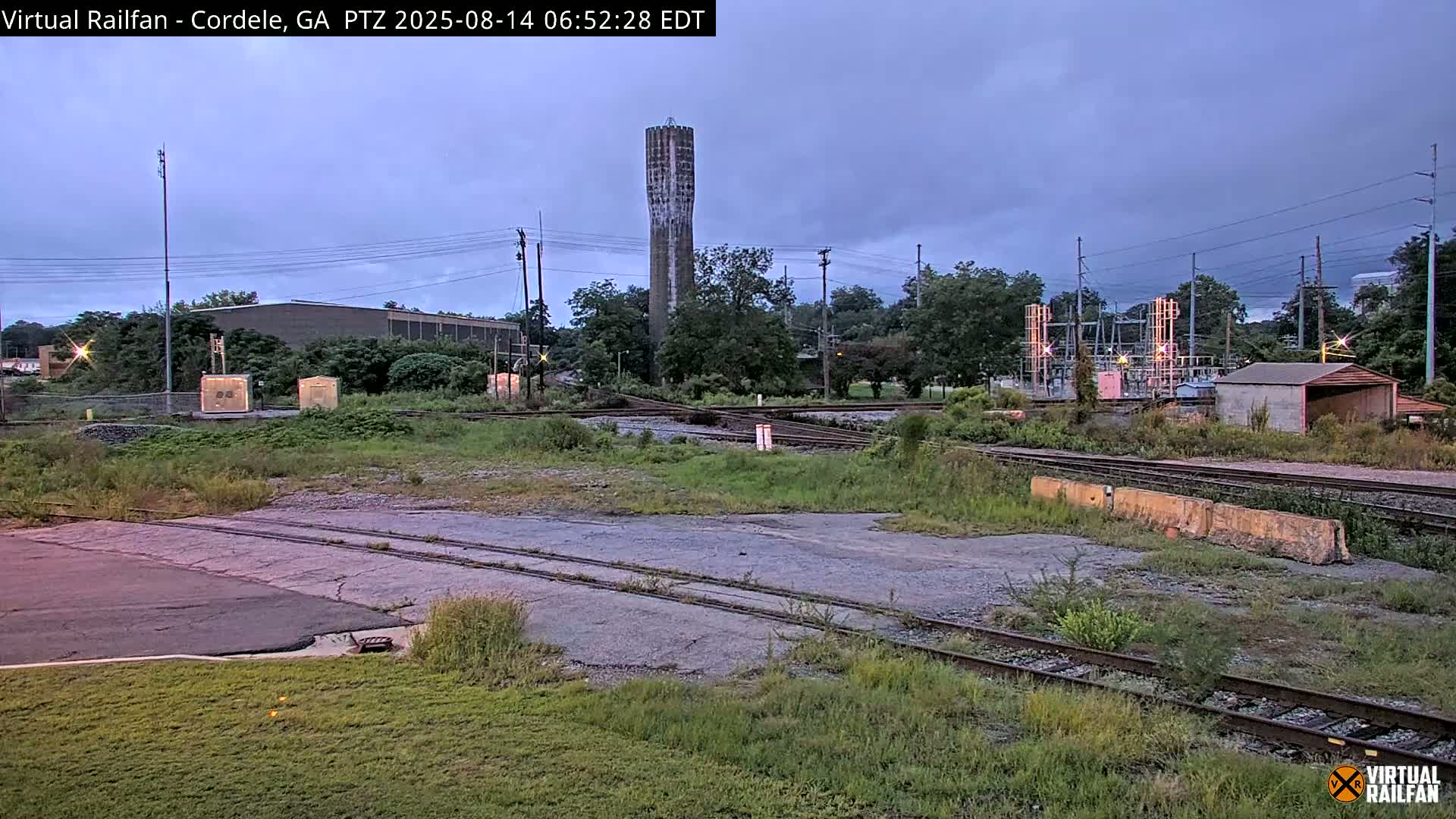 Cordele Railway Park &  CSX/NS&NOG Trains Junction Live Cam - Cordele, Crisp, Georgia, USA | Virtual Railfan  LIVE ! 2025-03-09 23:19