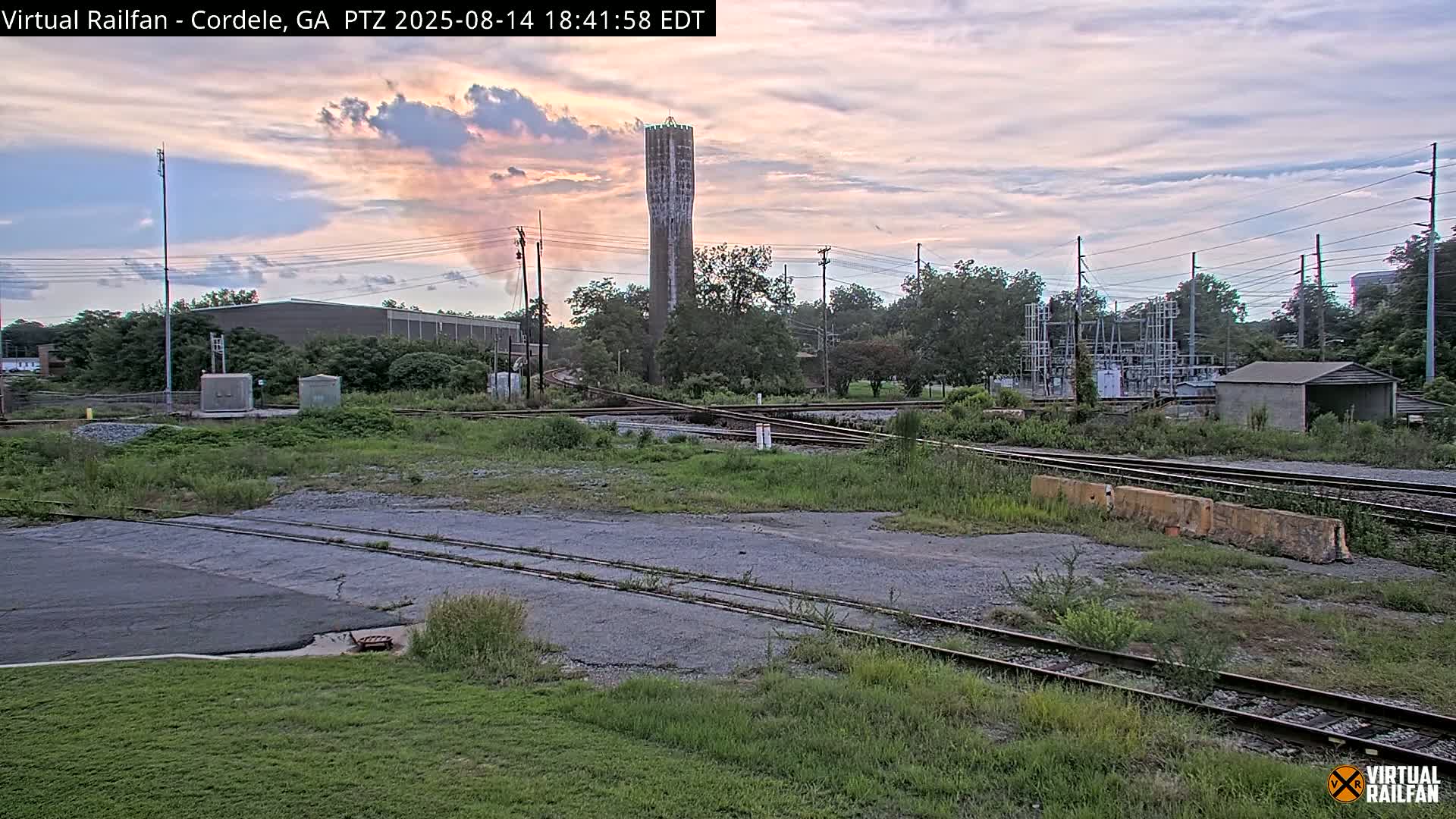 Cordele Railway Park &  CSX/NS&NOG Trains Junction Live Cam - Cordele, Crisp, Georgia, USA | Virtual Railfan  LIVE ! 2025-03-09 23:19