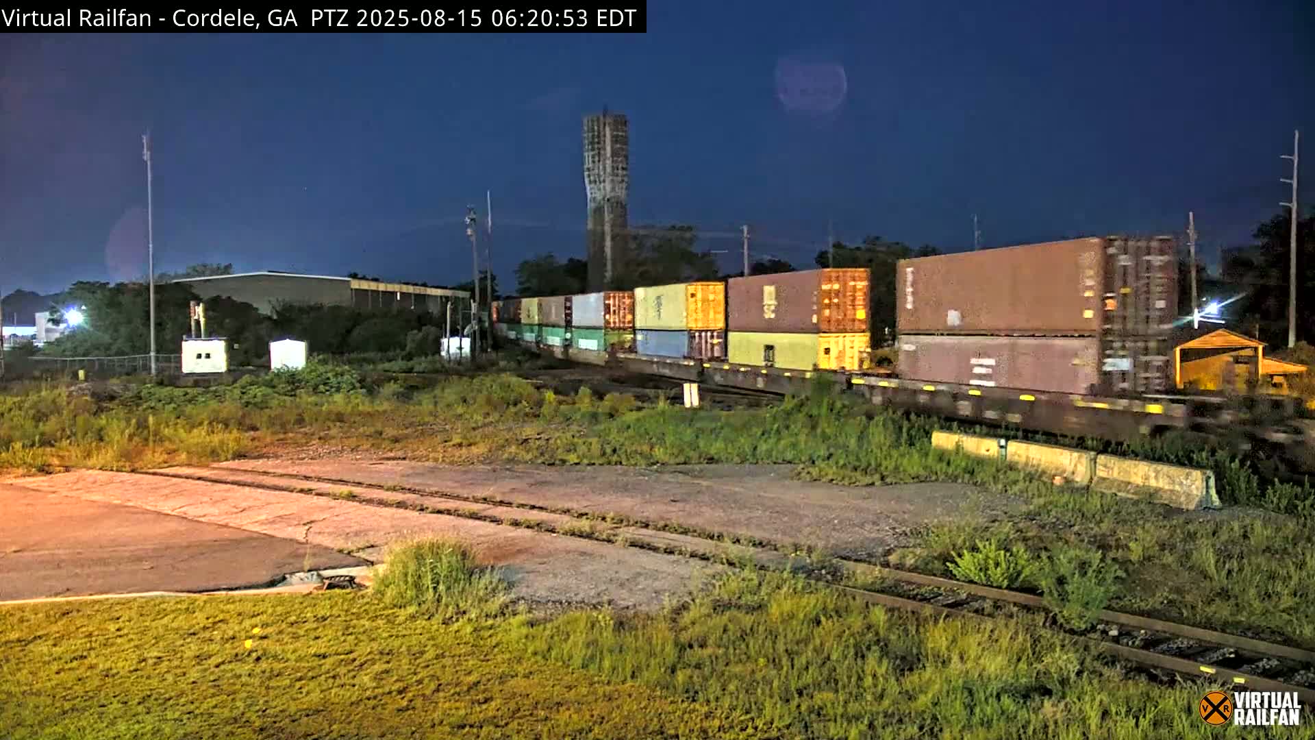 Cordele Railway Park &  CSX/NS&NOG Trains Junction Live Cam - Cordele, Crisp, Georgia, USA | Virtual Railfan  LIVE ! 2025-03-09 23:19