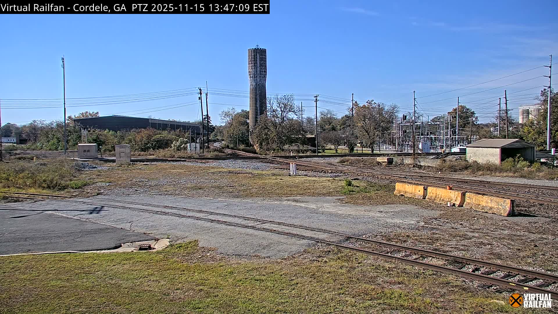 Cordele Railway Park &  CSX/NS&NOG Trains Junction Live Cam - Cordele, Crisp, Georgia, USA | Virtual Railfan  LIVE ! 2025-03-09 23:19