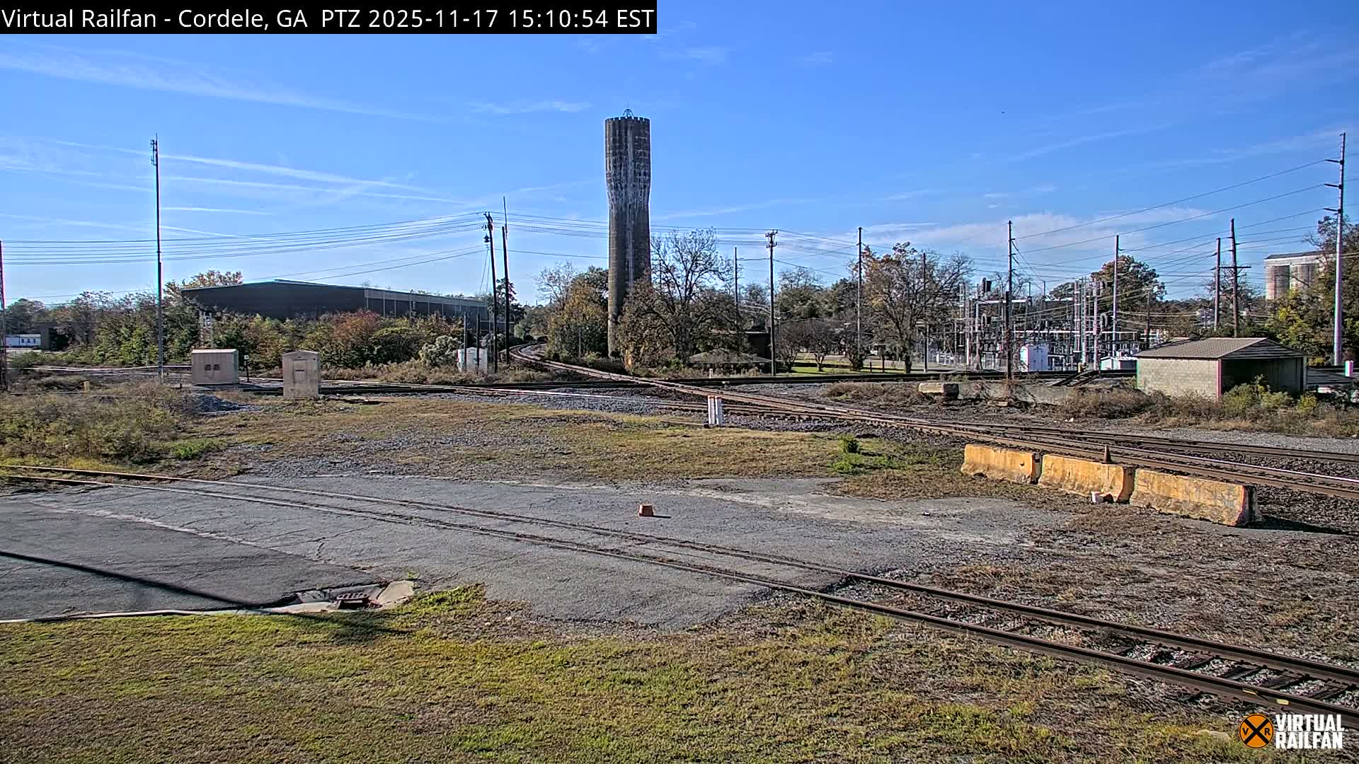 Cordele Railway Park &  CSX/NS&NOG Trains Junction Live Cam - Cordele, Crisp, Georgia, USA | Virtual Railfan  LIVE ! 2025-03-09 23:19