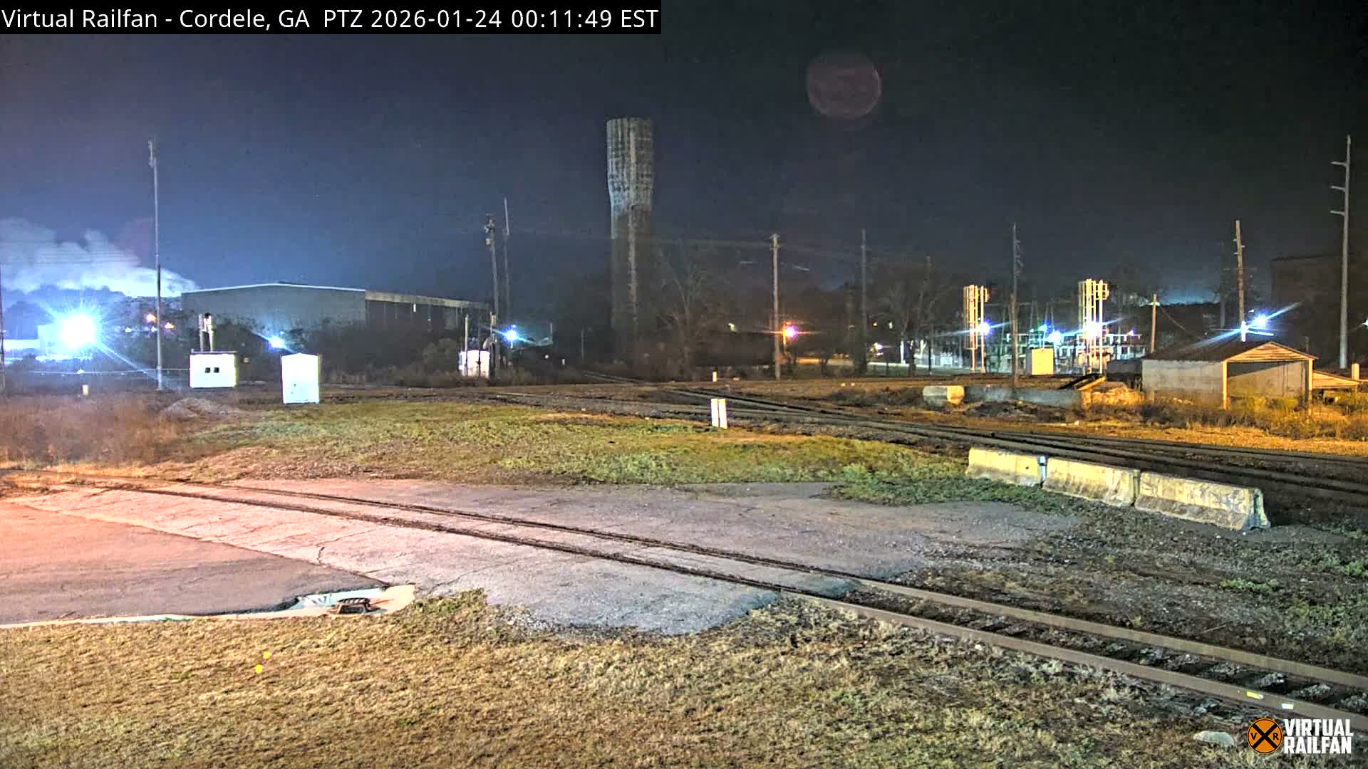 Cordele Railway Park &  CSX/NS&NOG Trains Junction Live Cam - Cordele, Crisp, Georgia, USA
