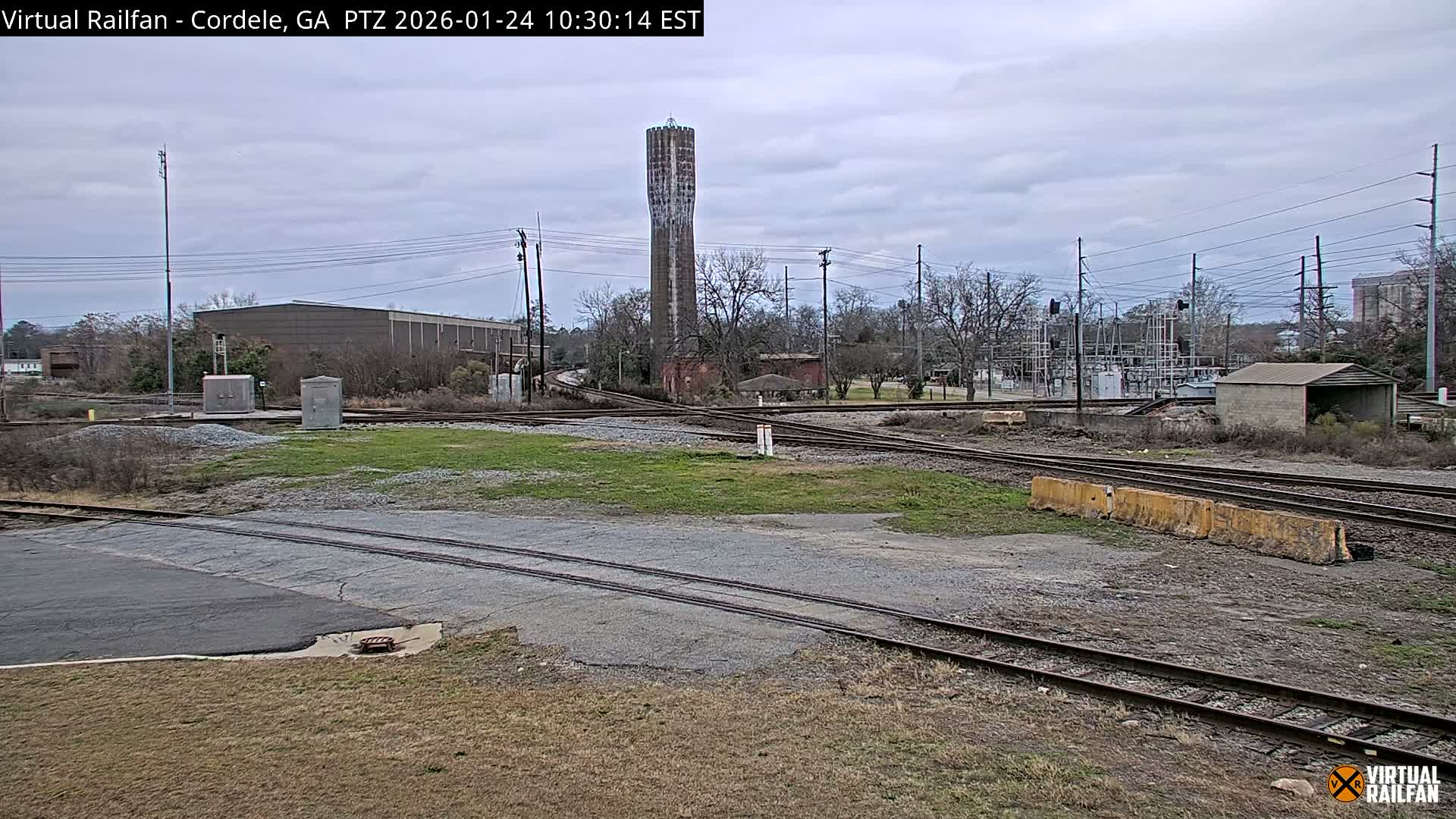 Cordele Railway Park &  CSX/NS&NOG Trains Junction Live Cam - Cordele, Crisp, Georgia, USA