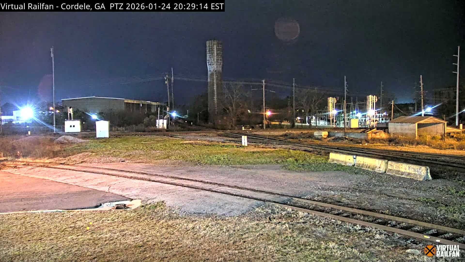 Cordele Railway Park &  CSX/NS&NOG Trains Junction Live Cam - Cordele, Crisp, Georgia, USA