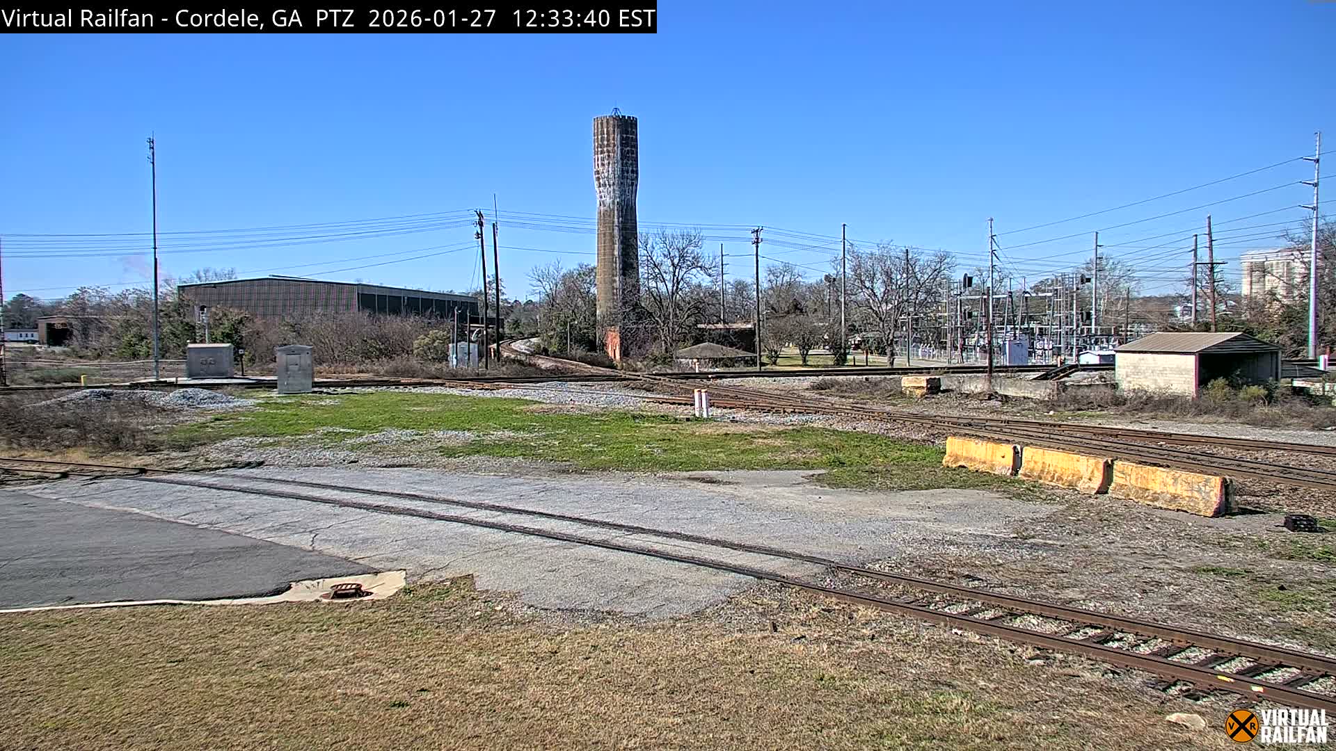 Cordele Railway Park &  CSX/NS&NOG Trains Junction Live Cam - Cordele, Crisp, Georgia, USA