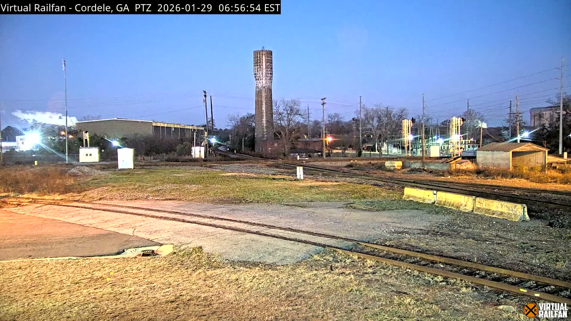 Cordele Railway Park &  CSX/NS&NOG Trains Junction Live Cam - Cordele, Crisp, Georgia, USA