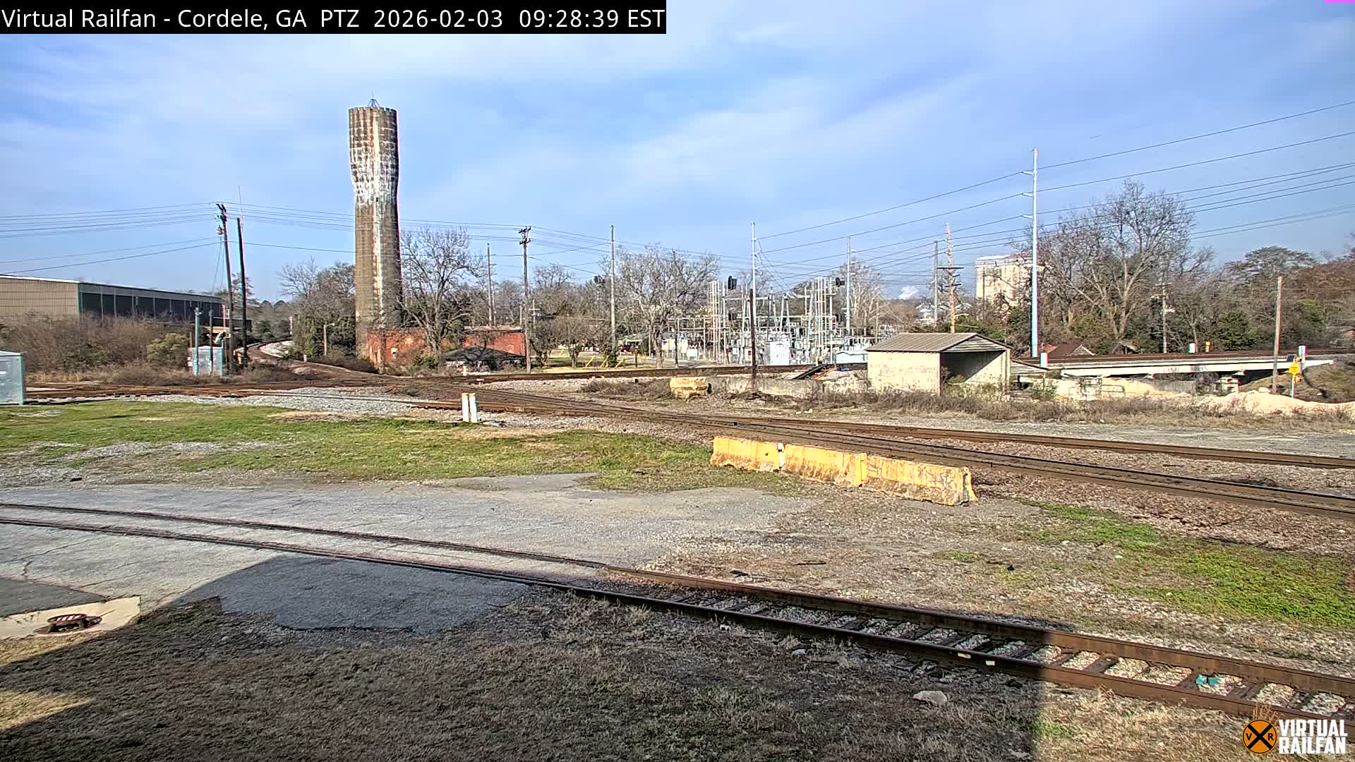 Cordele Railway Park &  CSX/NS&NOG Trains Junction Live Cam - Cordele, Crisp, Georgia, USA