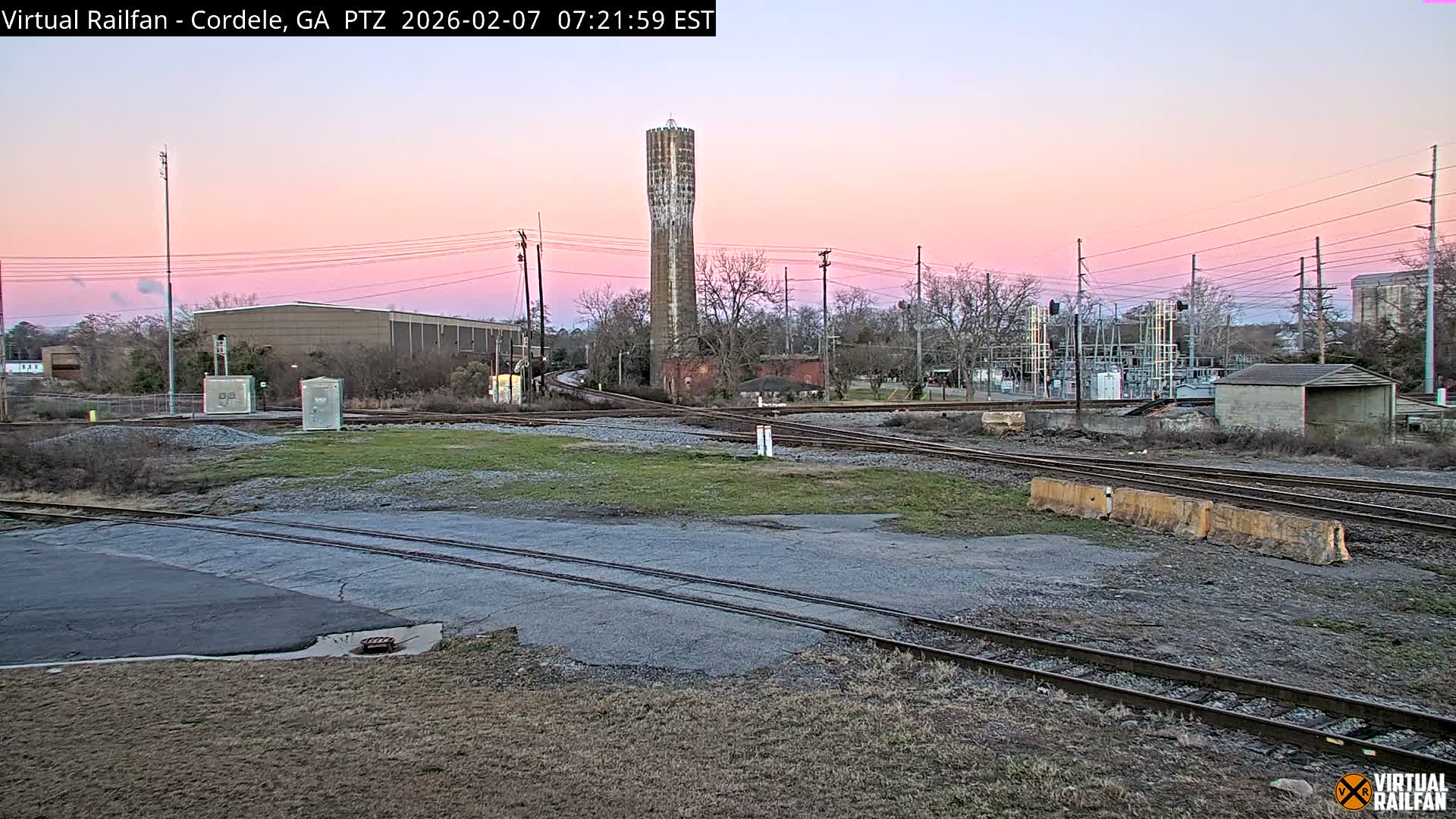 Cordele Railway Park &  CSX/NS&NOG Trains Junction Live Cam - Cordele, Crisp, Georgia, USA