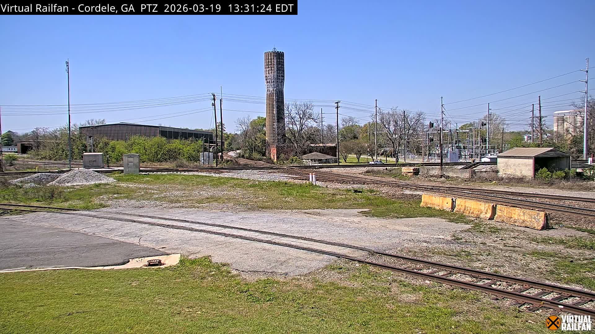 Cordele Railway Park &  CSX/NS&NOG Trains Junction Live Cam - Cordele, Crisp, Georgia, USA