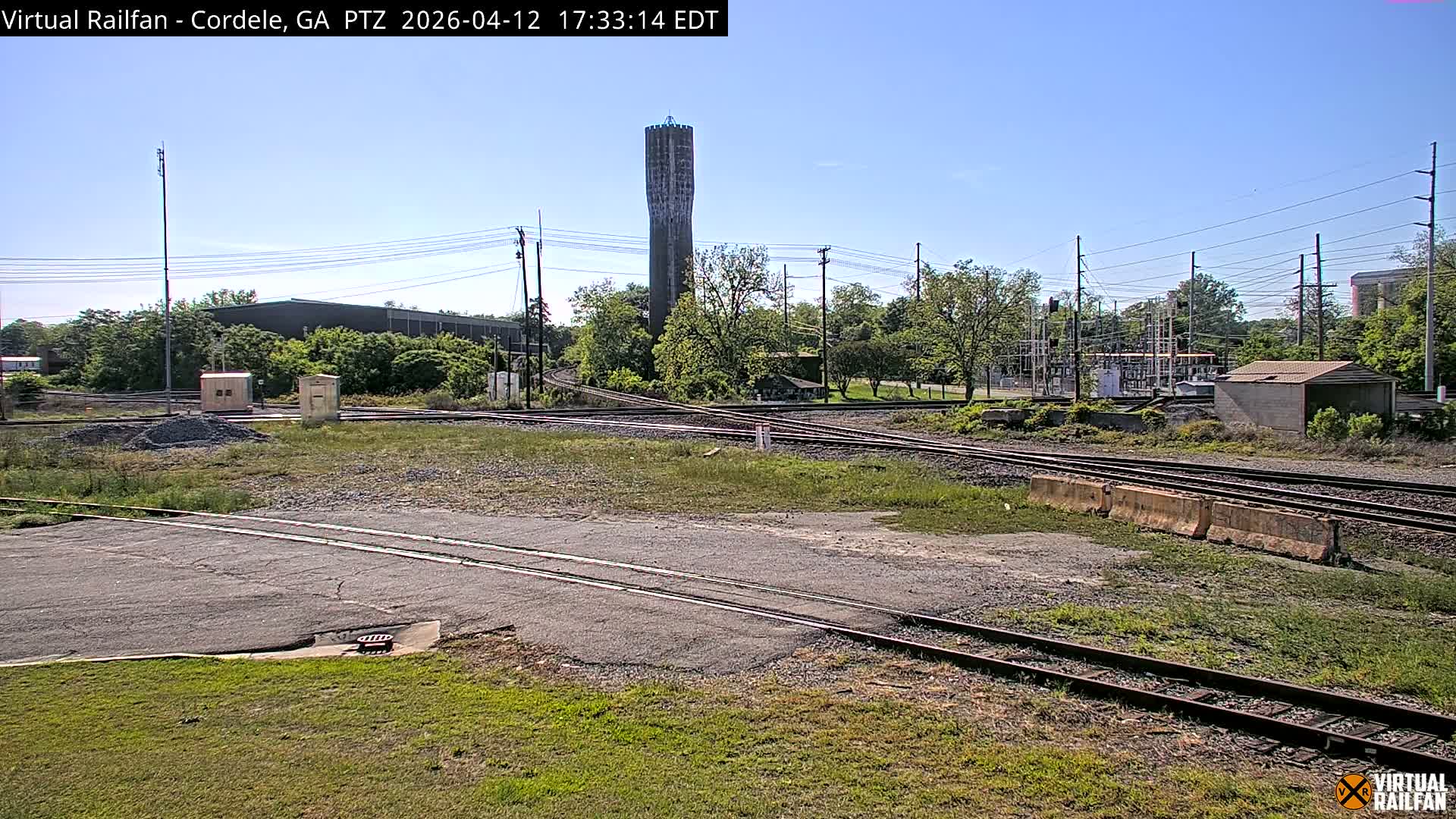 Cordele Railway Park &  CSX/NS&NOG Trains Junction Live Cam - Cordele, Crisp, Georgia, USA