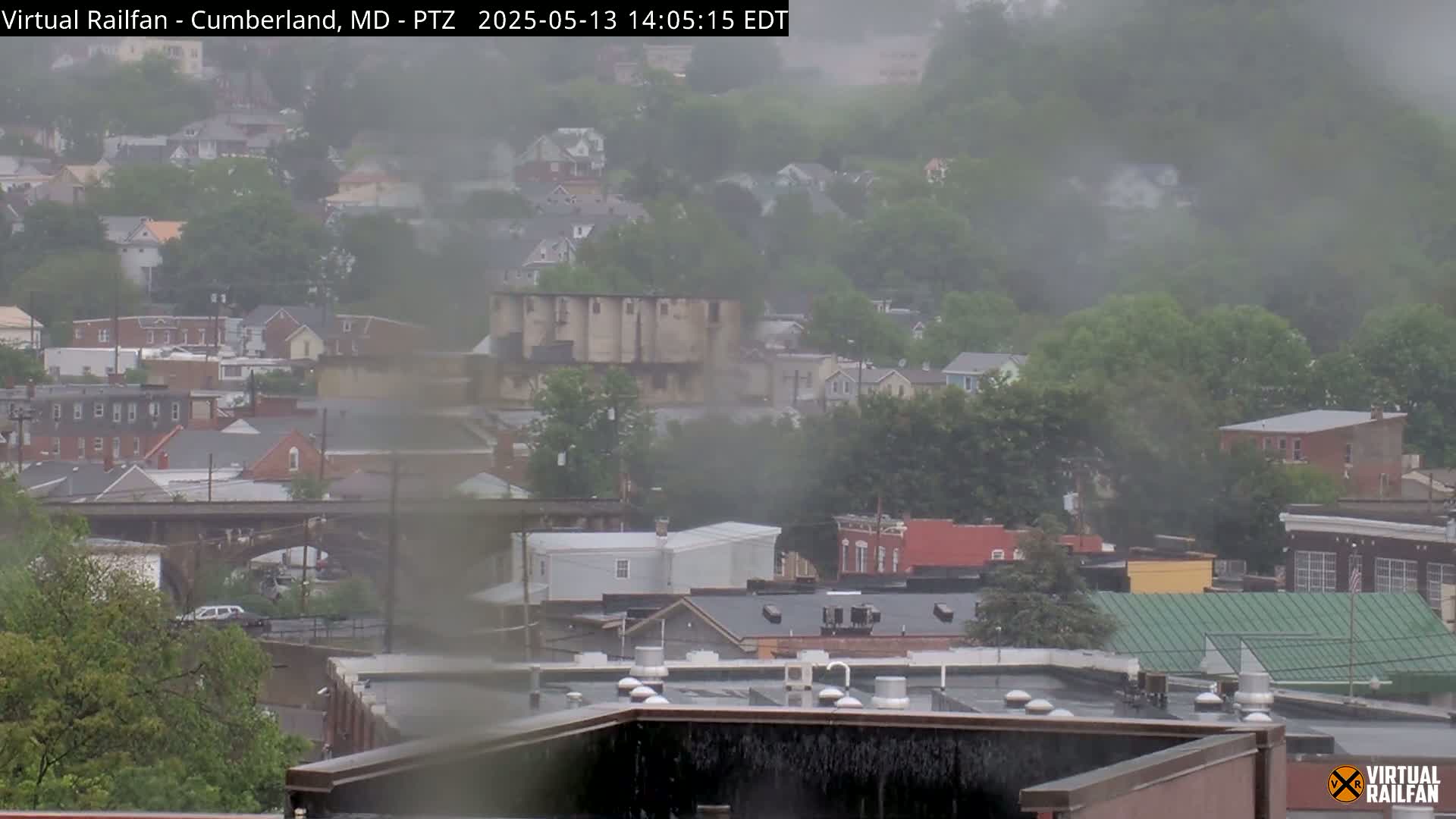 Cumberland City & , Cumberland Western Maryland Railway Station Live Cam - Cumberland, Allegany, Maryland, USA 