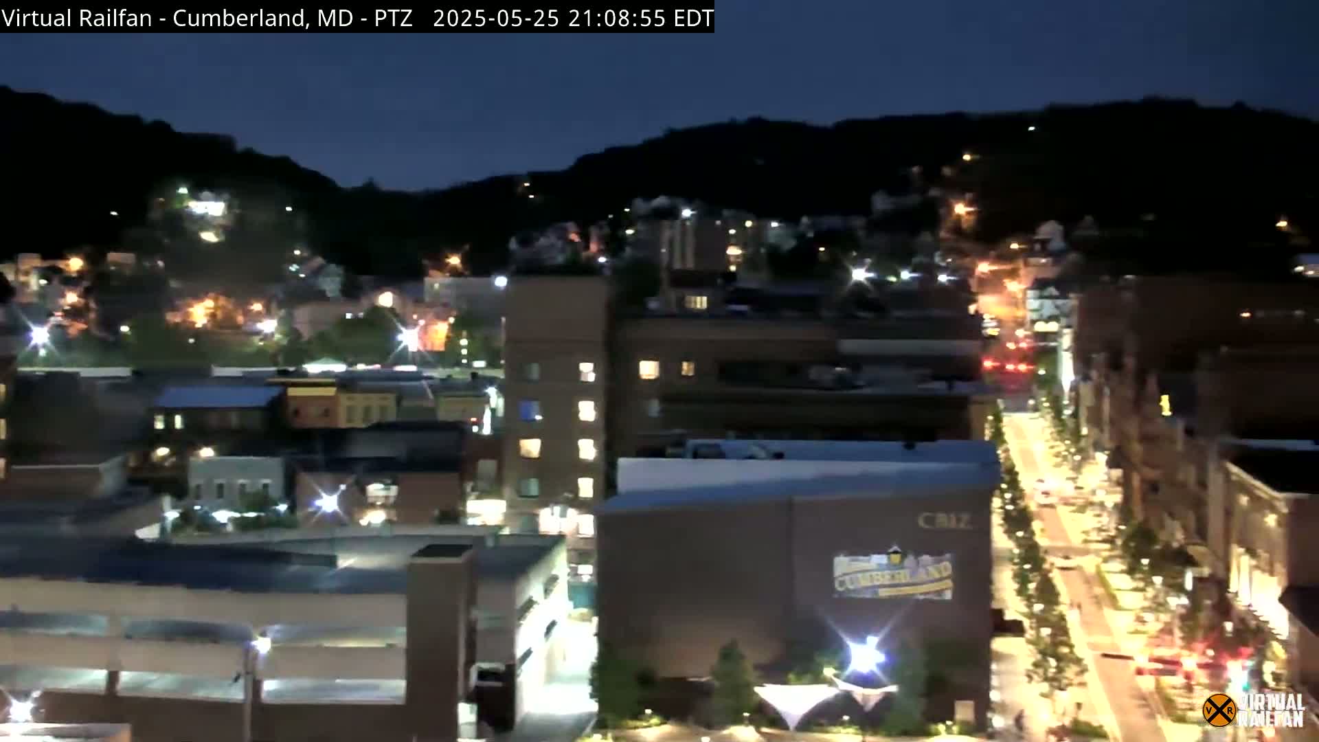 Cumberland City & , Cumberland Western Maryland Railway Station Live Cam - Cumberland, Allegany, Maryland, USA 