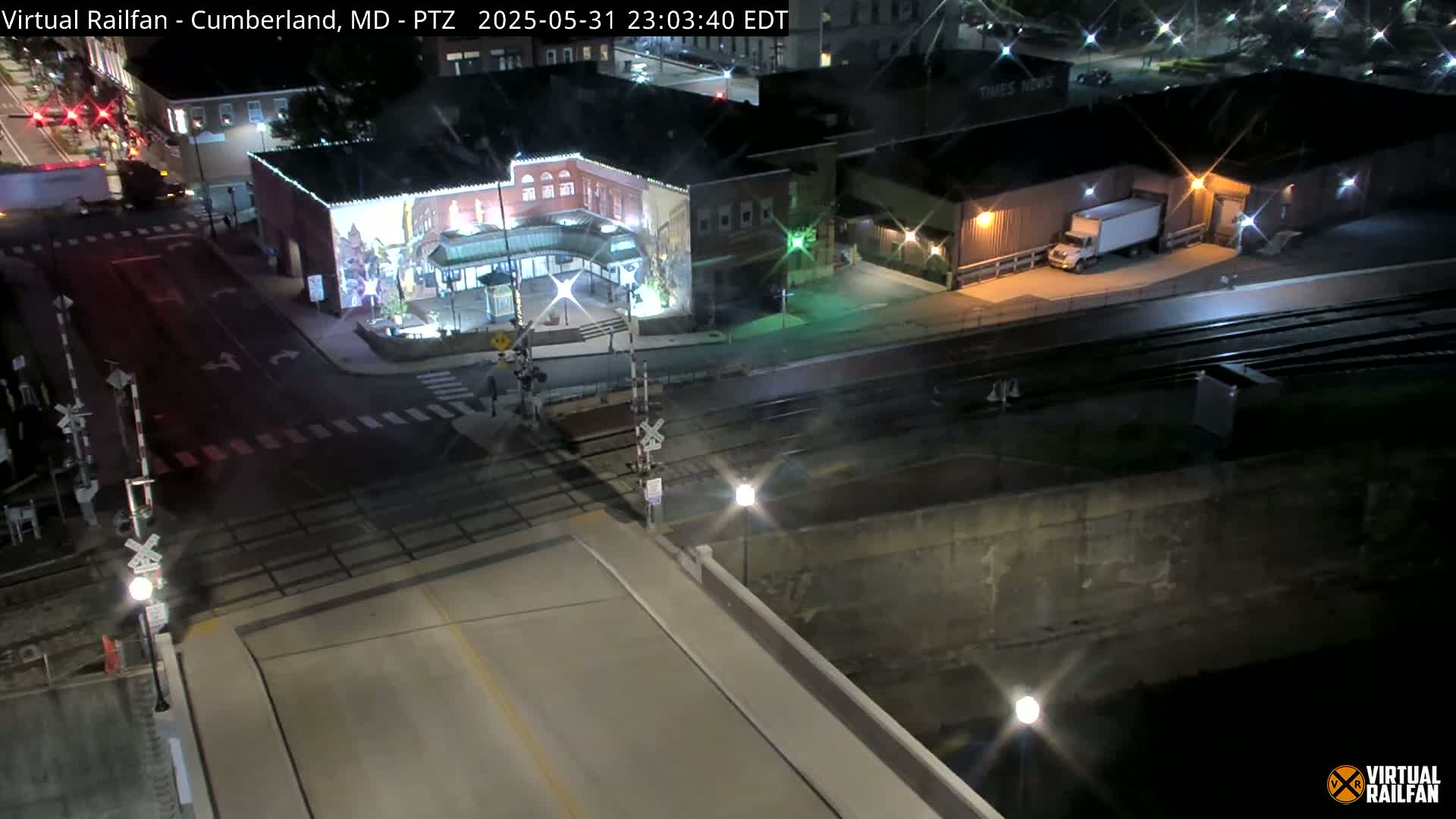 Cumberland City & , Cumberland Western Maryland Railway Station Live Cam - Cumberland, Allegany, Maryland, USA 
