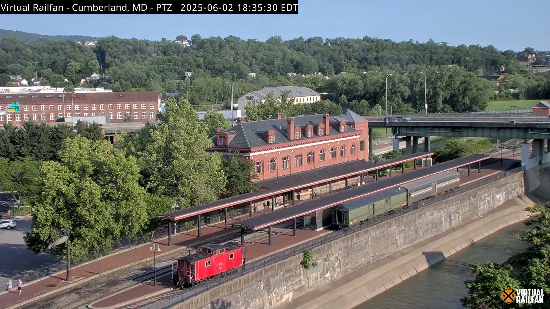 Cumberland City & , Cumberland Western Maryland Railway Station Live Cam - Cumberland, Allegany, Maryland, USA 