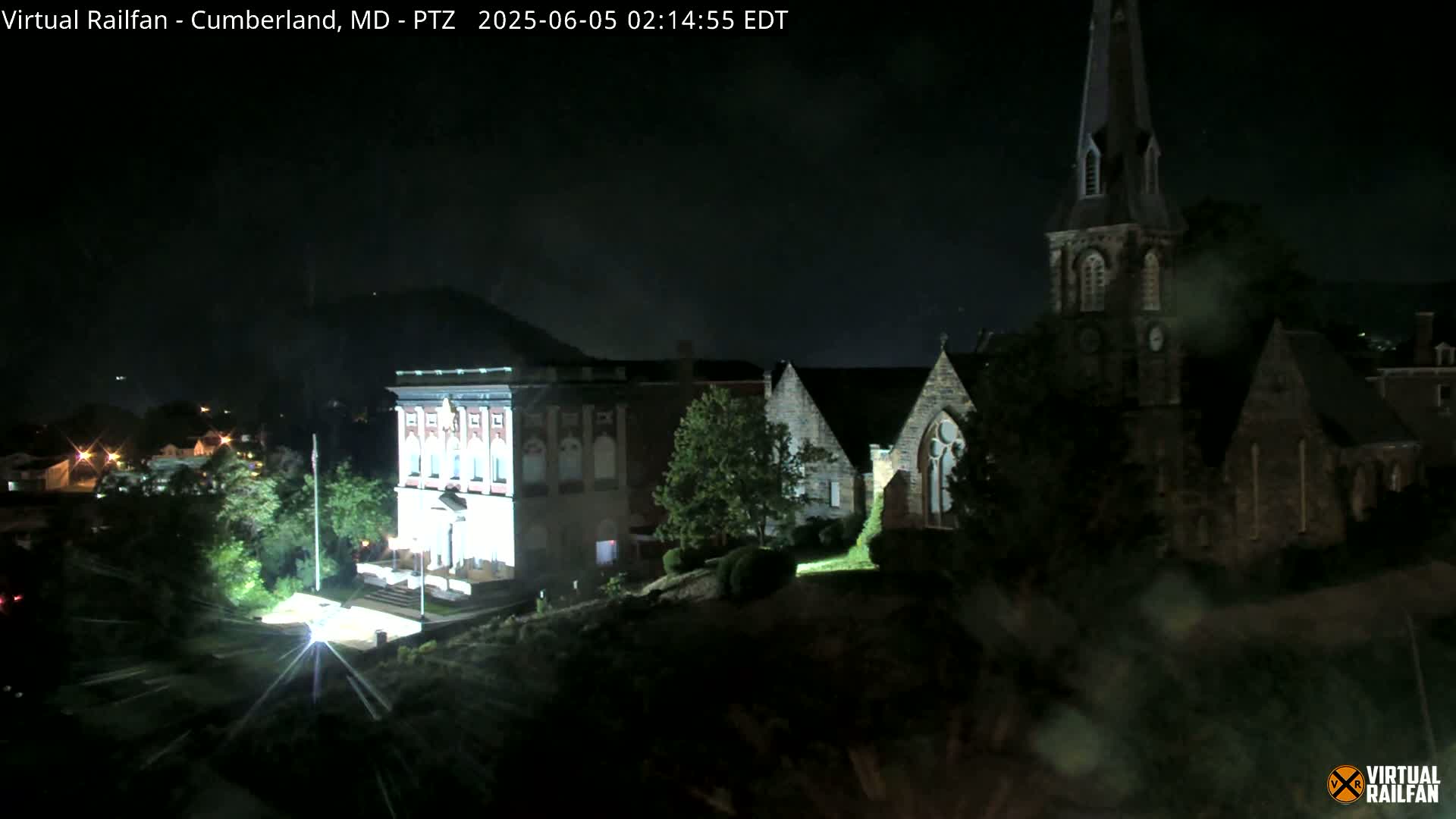 Cumberland City & , Cumberland Western Maryland Railway Station Live Cam - Cumberland, Allegany, Maryland, USA 
