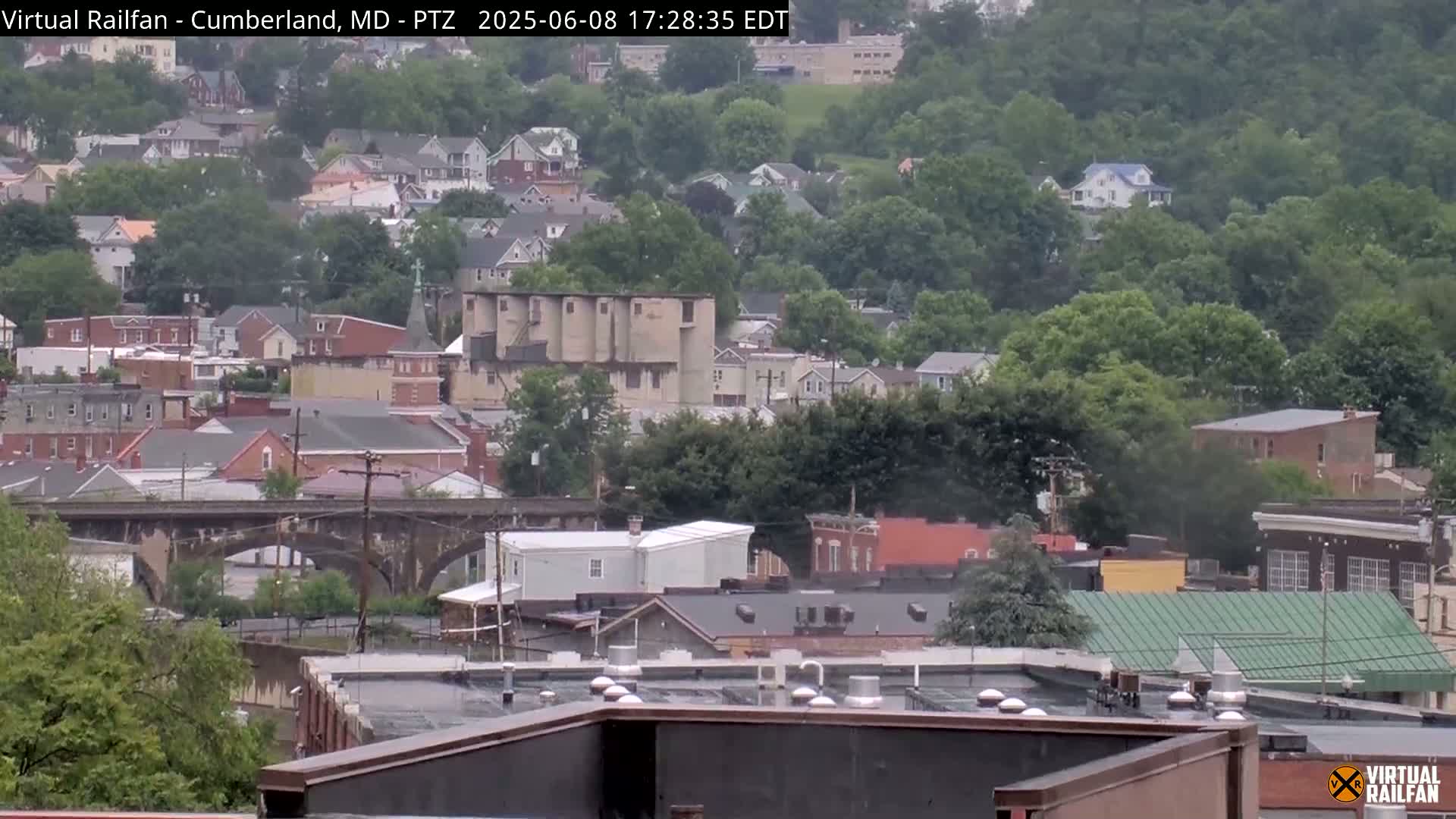 Cumberland City & , Cumberland Western Maryland Railway Station Live Cam - Cumberland, Allegany, Maryland, USA 