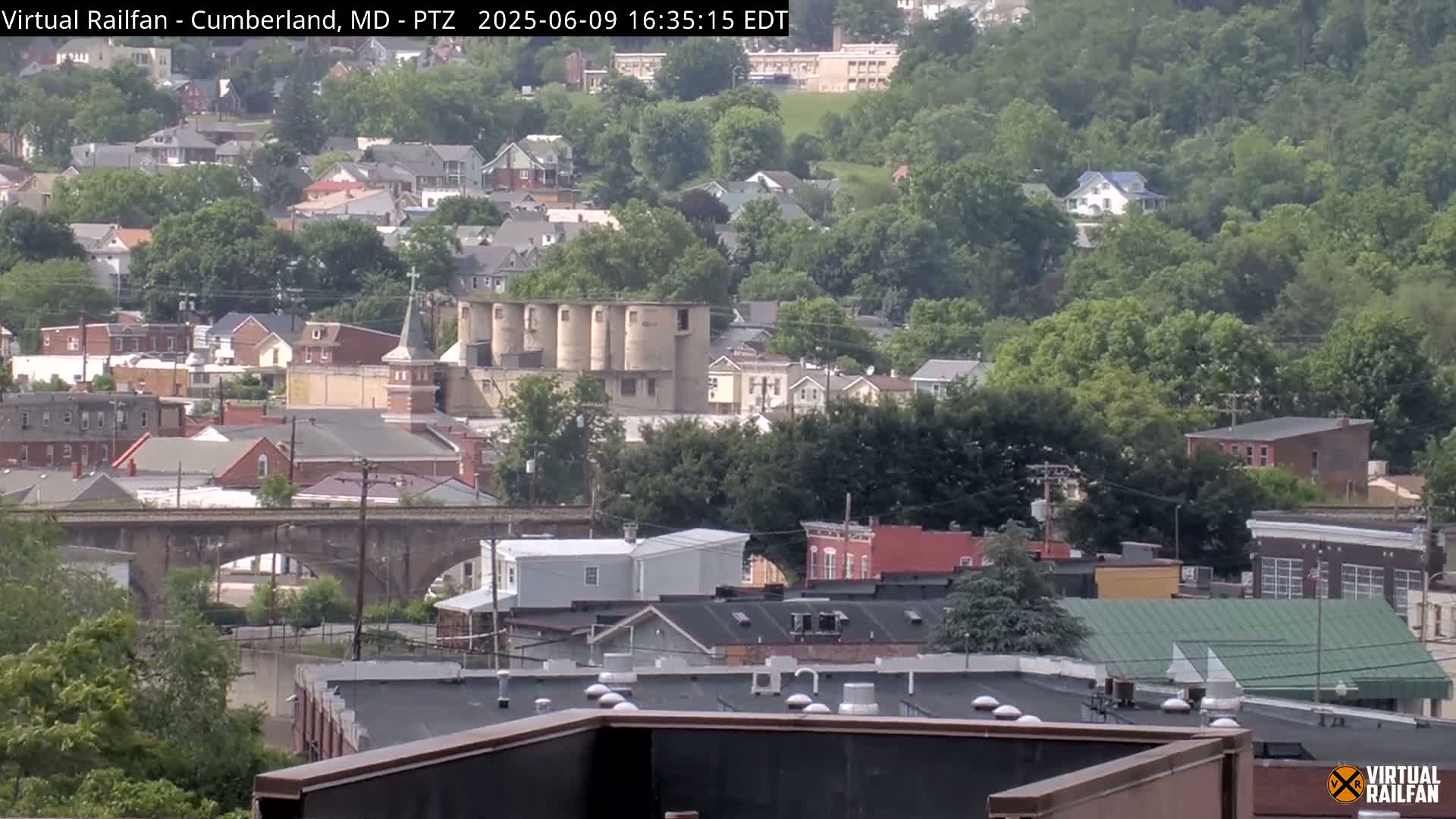 Cumberland City & , Cumberland Western Maryland Railway Station Live Cam - Cumberland, Allegany, Maryland, USA 