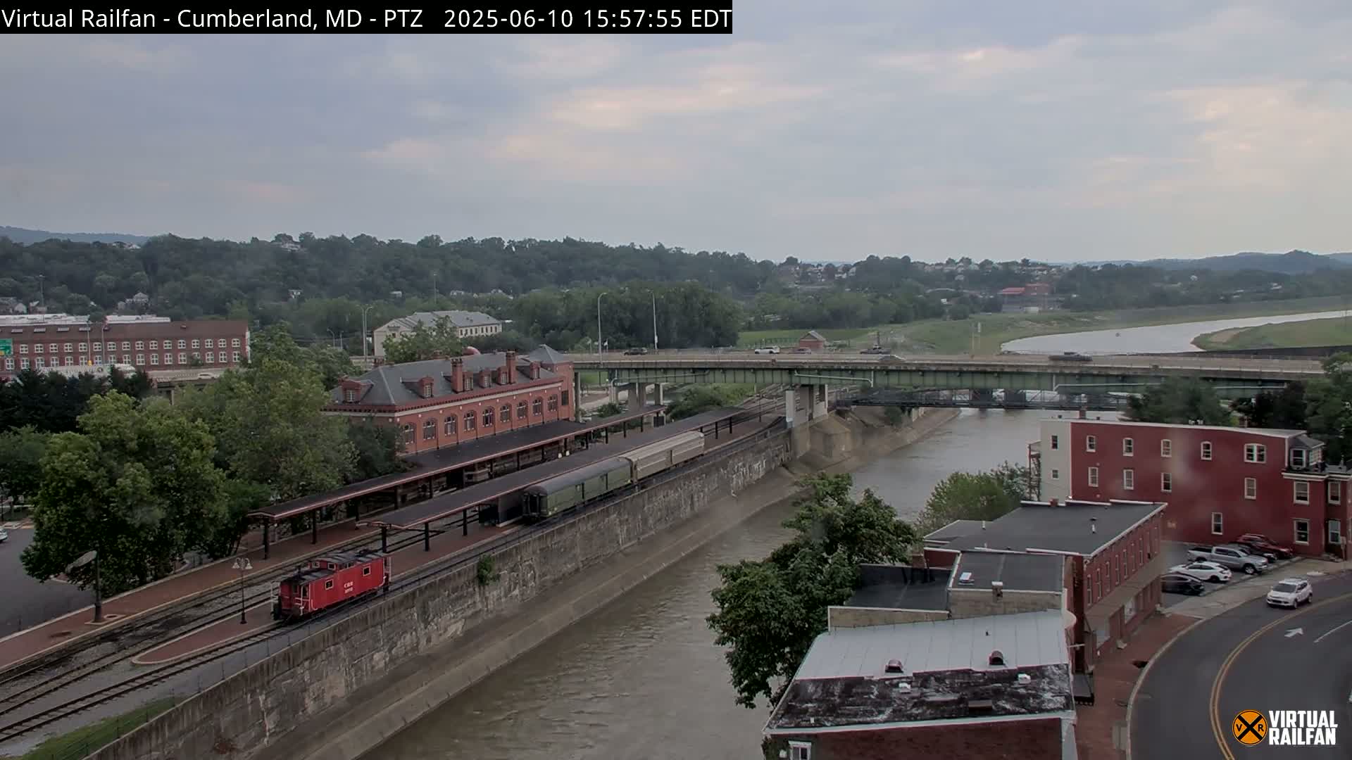 Cumberland City & , Cumberland Western Maryland Railway Station Live Cam - Cumberland, Allegany, Maryland, USA 