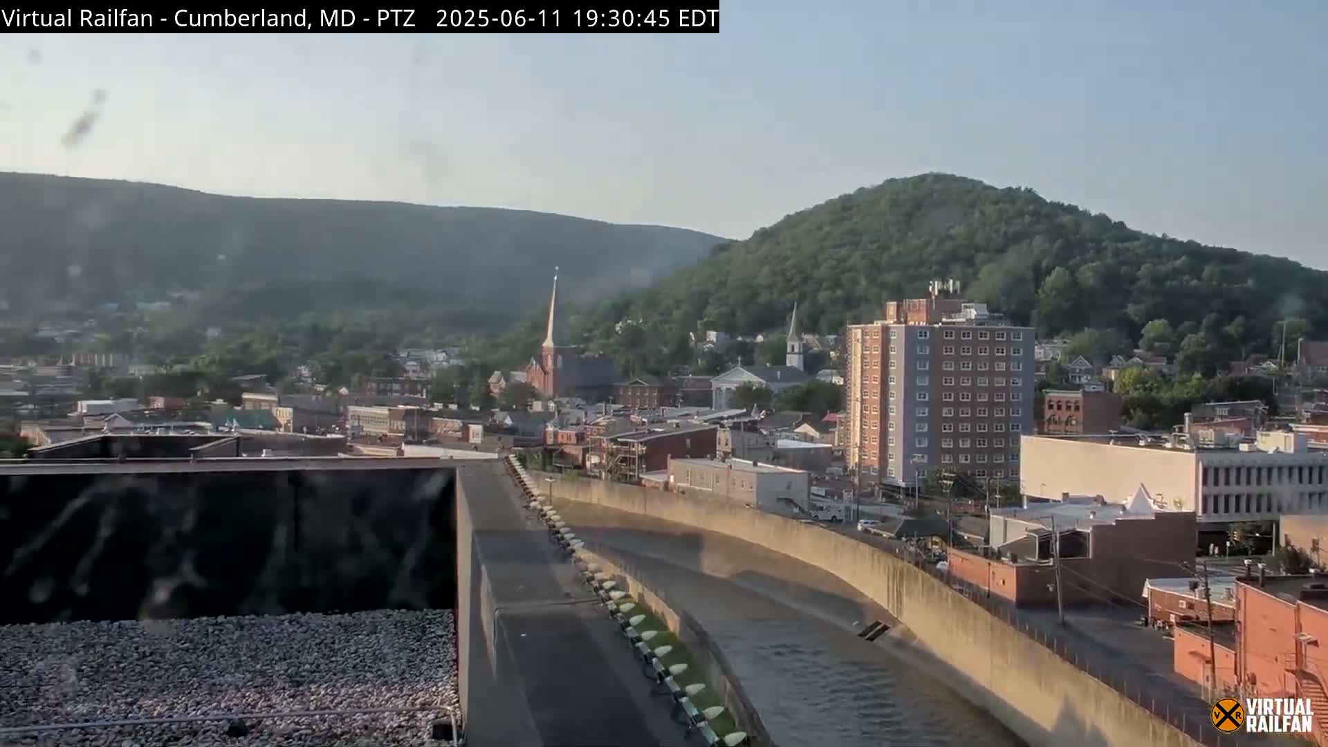 Cumberland City & , Cumberland Western Maryland Railway Station Live Cam - Cumberland, Allegany, Maryland, USA 